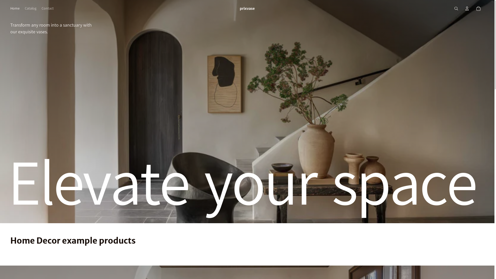 website screenshot of https://prixvase.com/