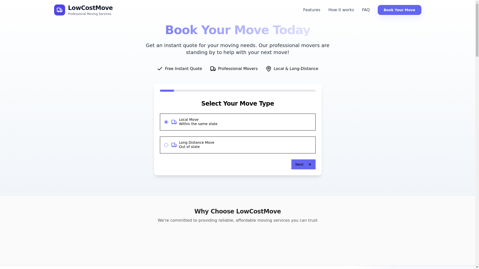 website screenshot of https://lowcostmove.pages.dev/