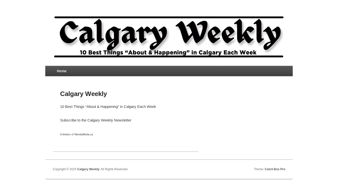 website screenshot of https://calgaryweekly.ca/