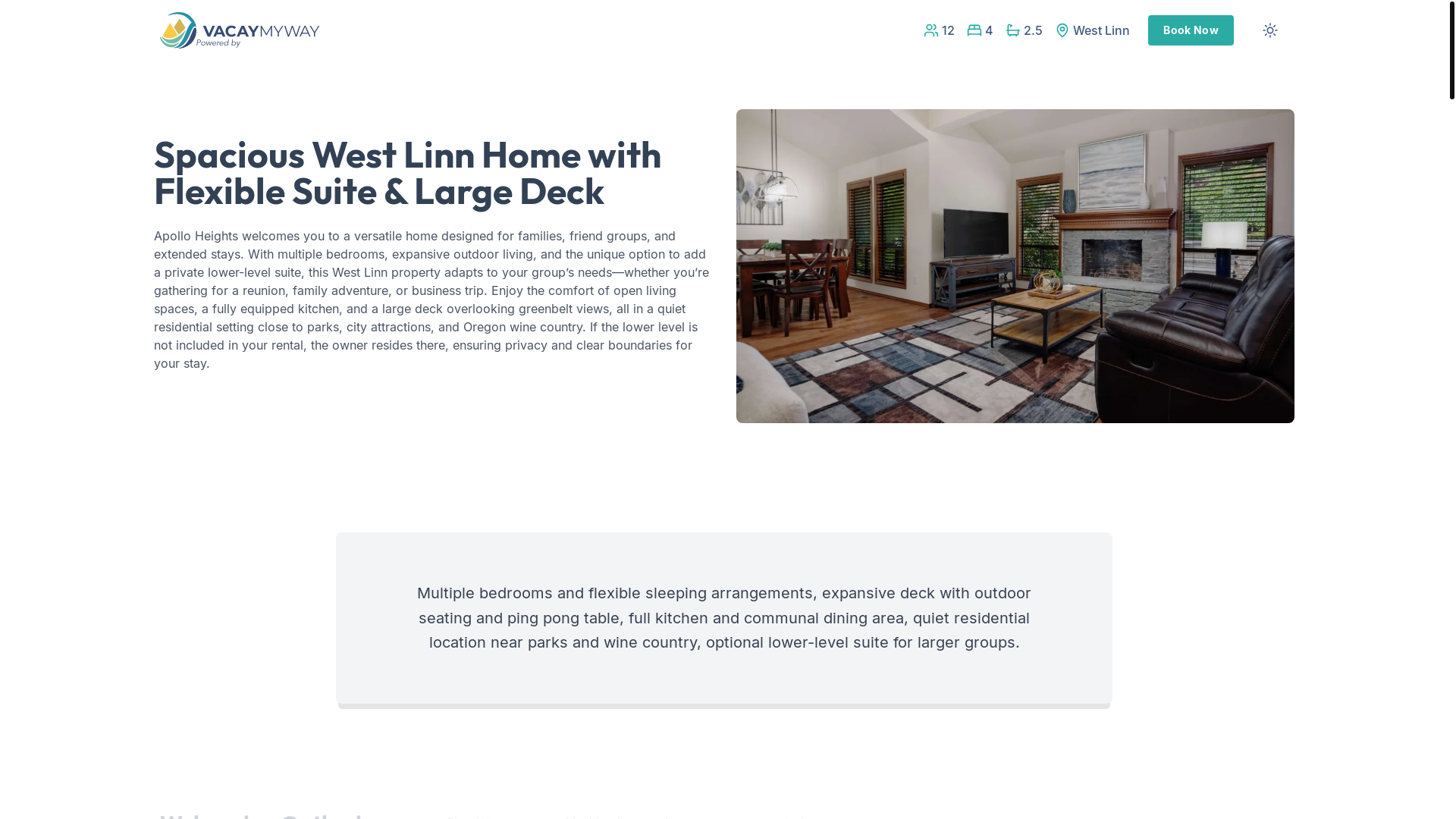 website screenshot of https://westlinndeck.house/