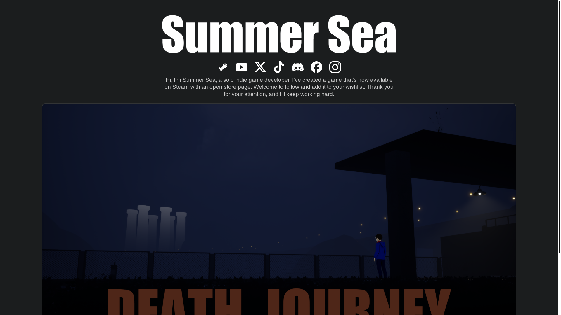 website screenshot of https://summerseaindie.com/