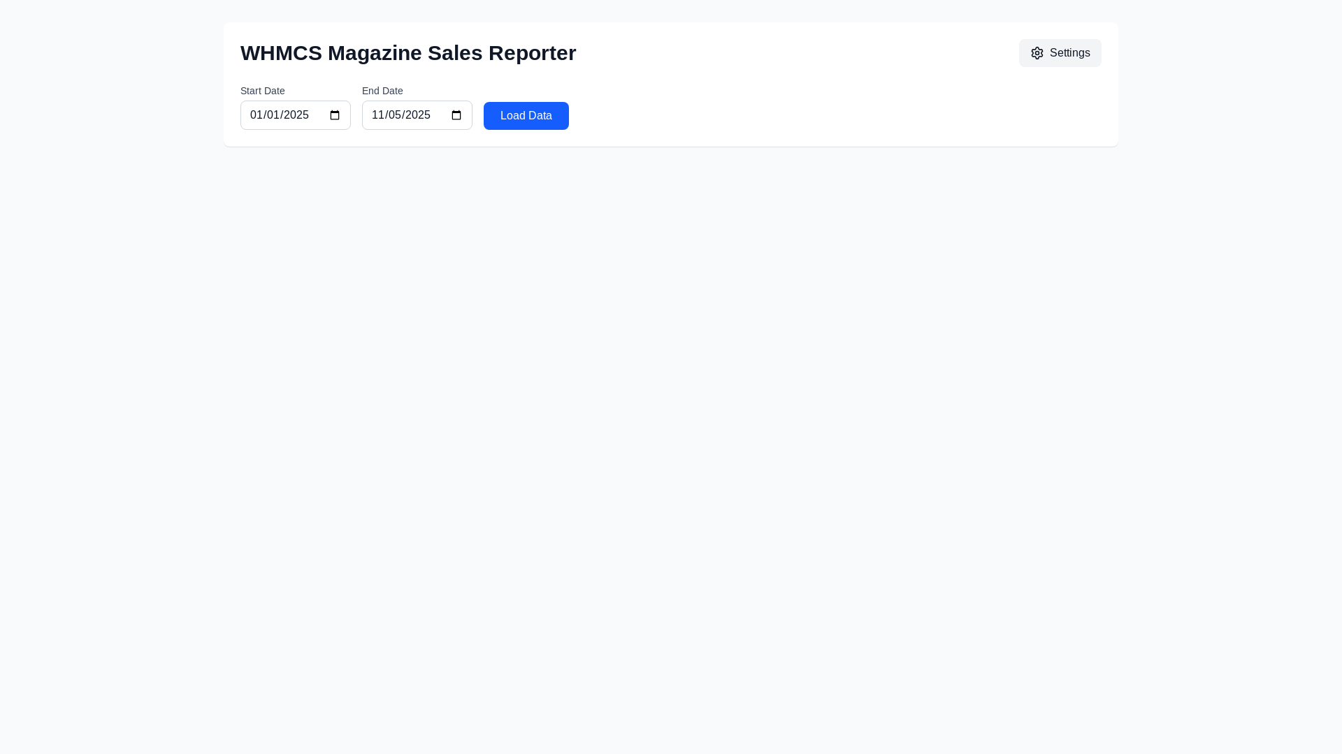 website screenshot of https://whmcs-reporter-b7gj5.kinsta.app