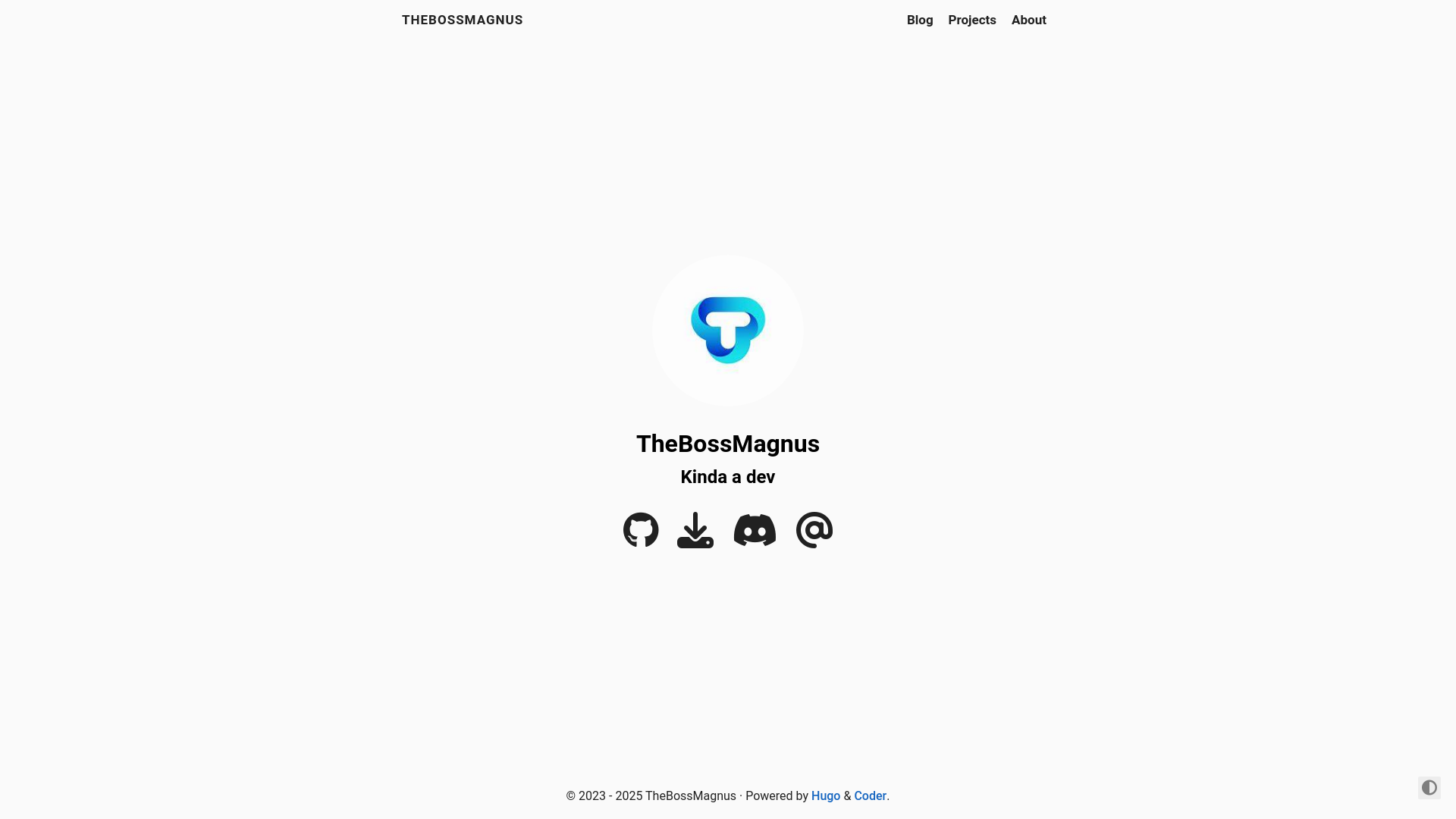website screenshot of https://thebossmagnus.pages.dev/