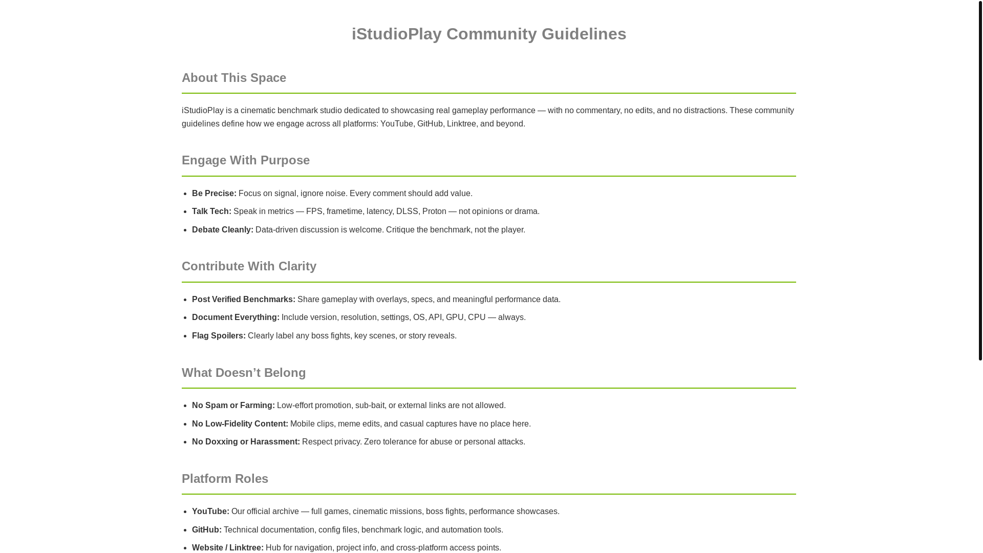 website screenshot of https://istudioplay-community-guidelines.pages.dev/