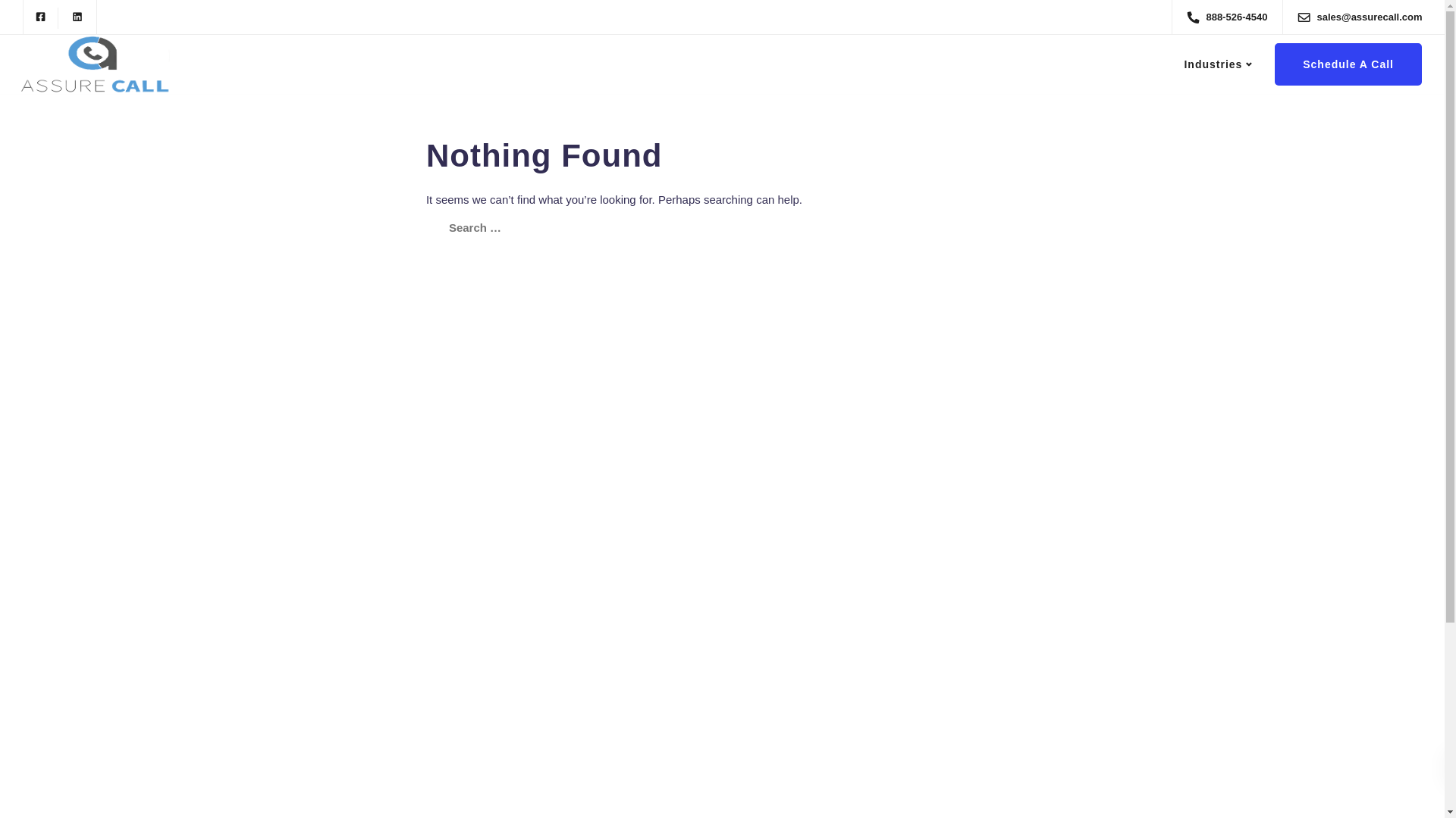 website screenshot of https://assurecall.com/