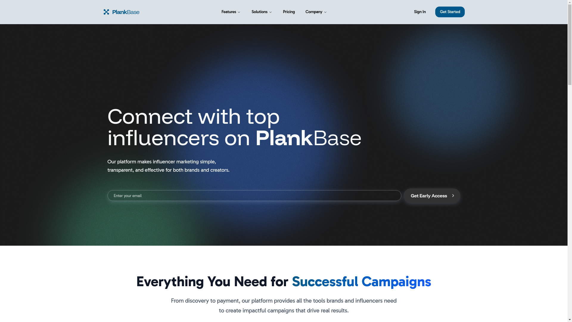 website screenshot of https://plankbase.com/