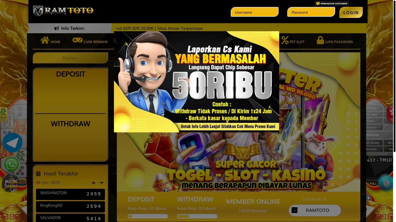 website screenshot of https://leveldewa.site/