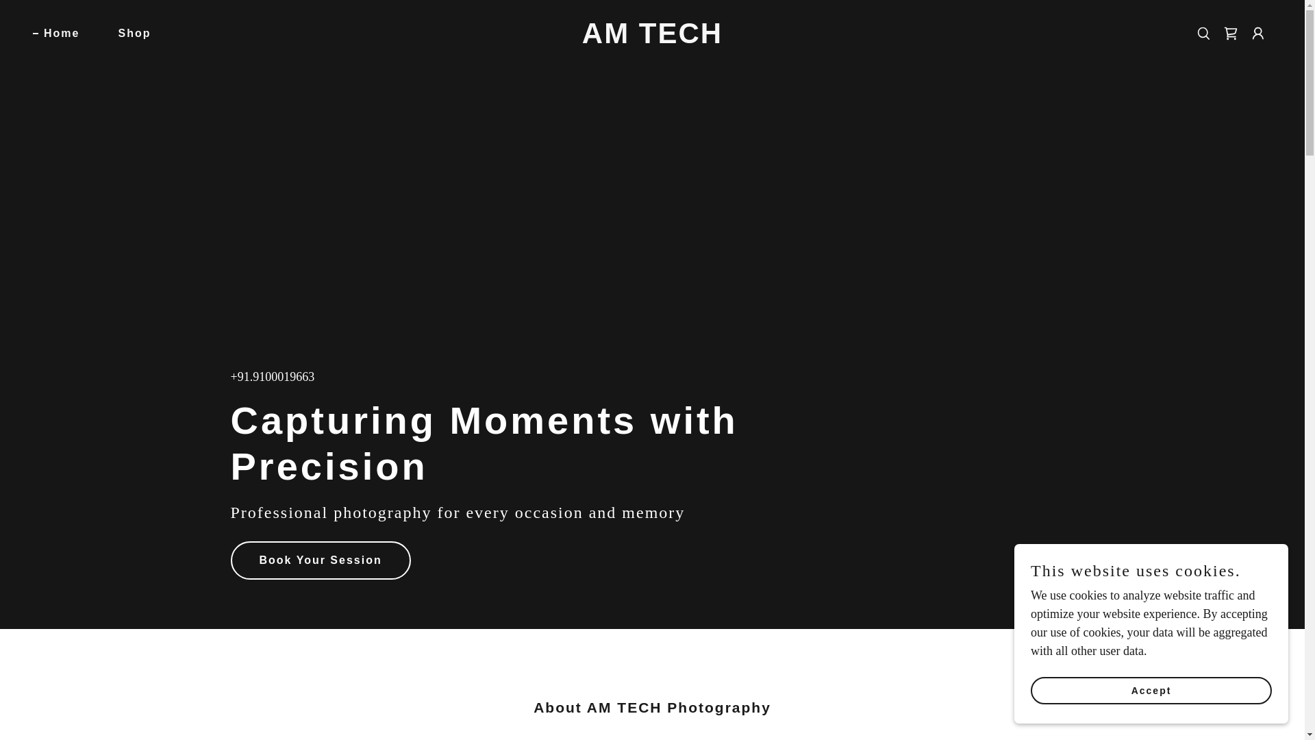 website screenshot of https://amteche.in/