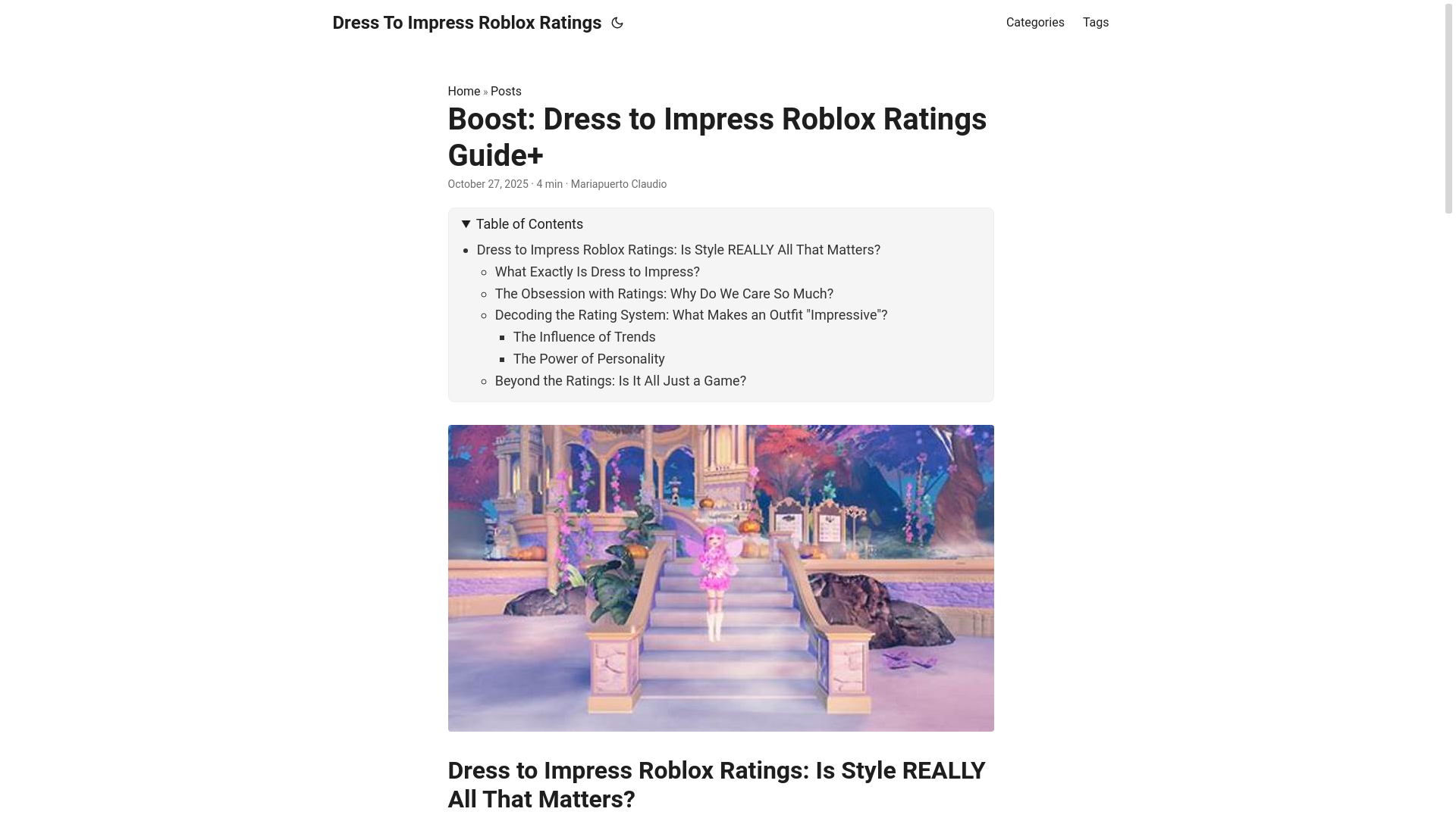 website screenshot of https://dress-to-impress-roblox-ratings.pages.dev/