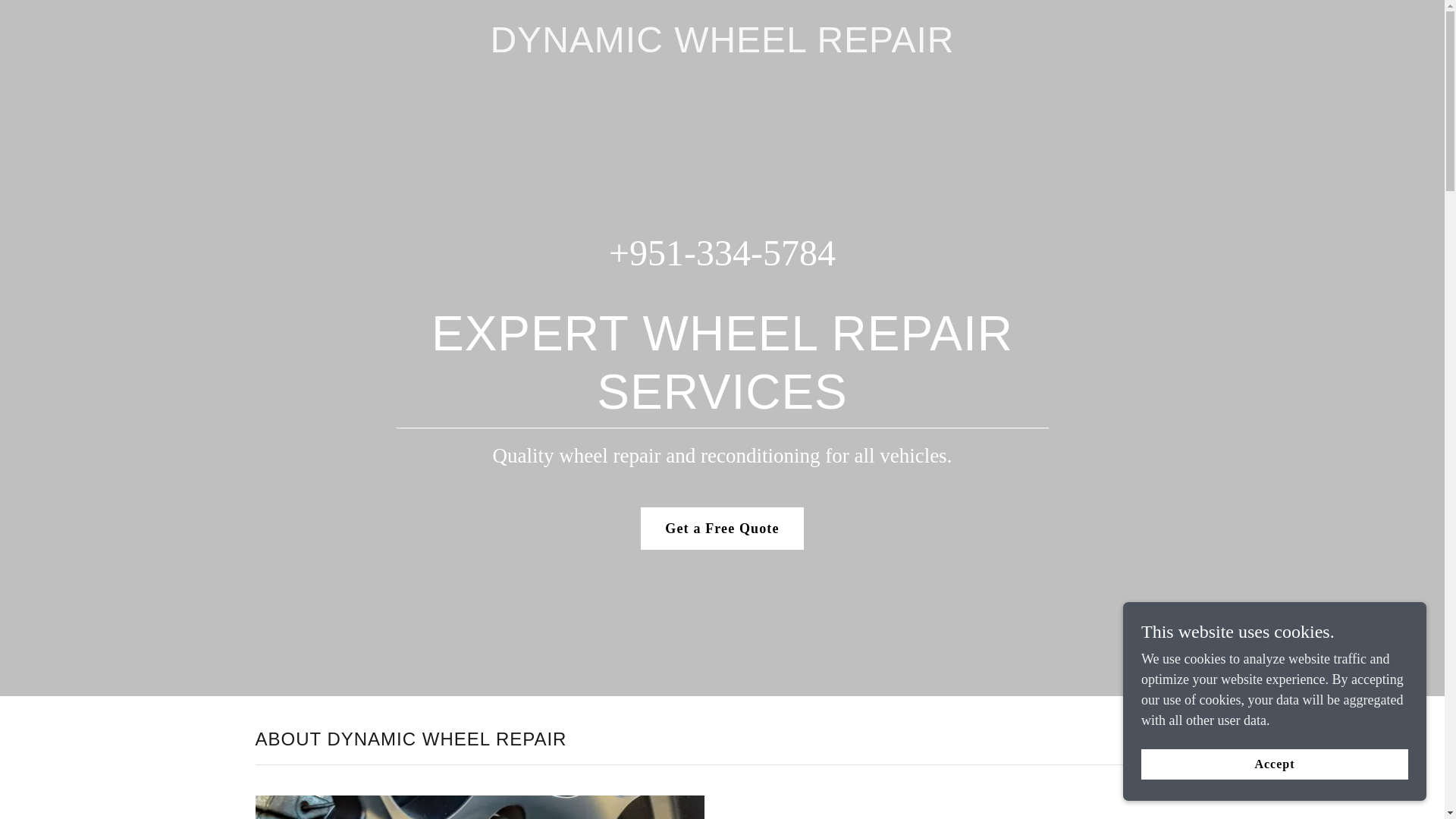 website screenshot of https://dynamicwheelrepairs.com/
