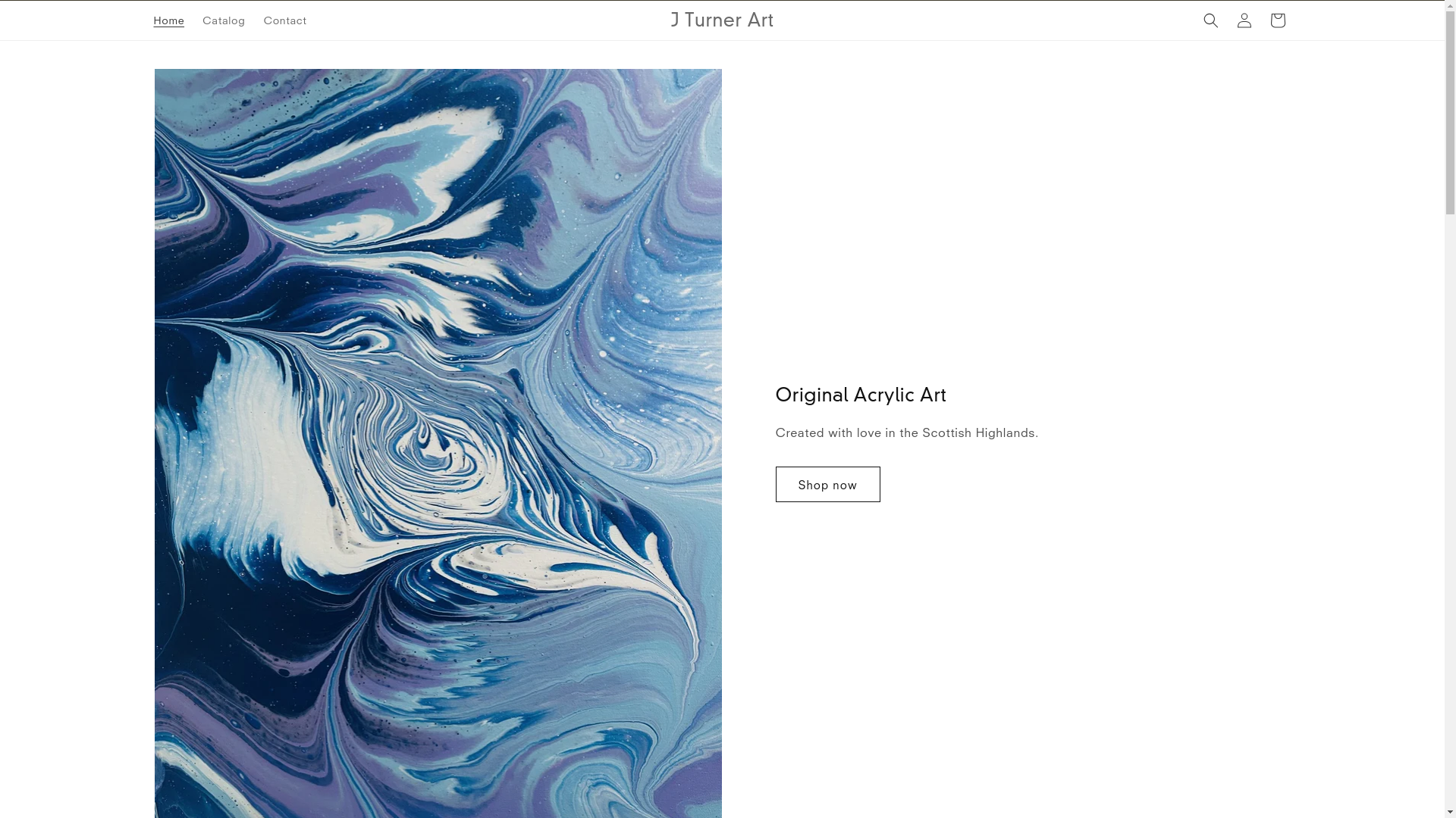 website screenshot of https://jturnerart.com/