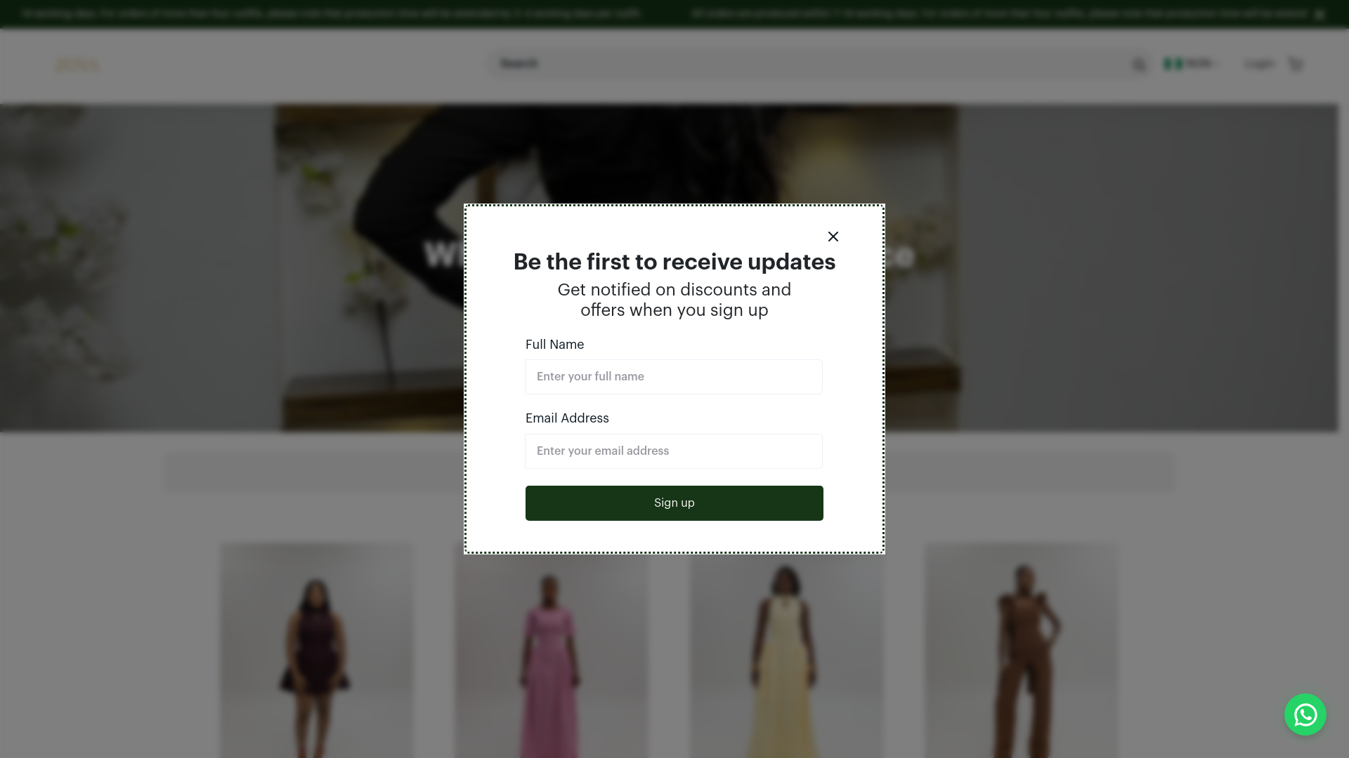 website screenshot of https://reveriebyzoya.com/