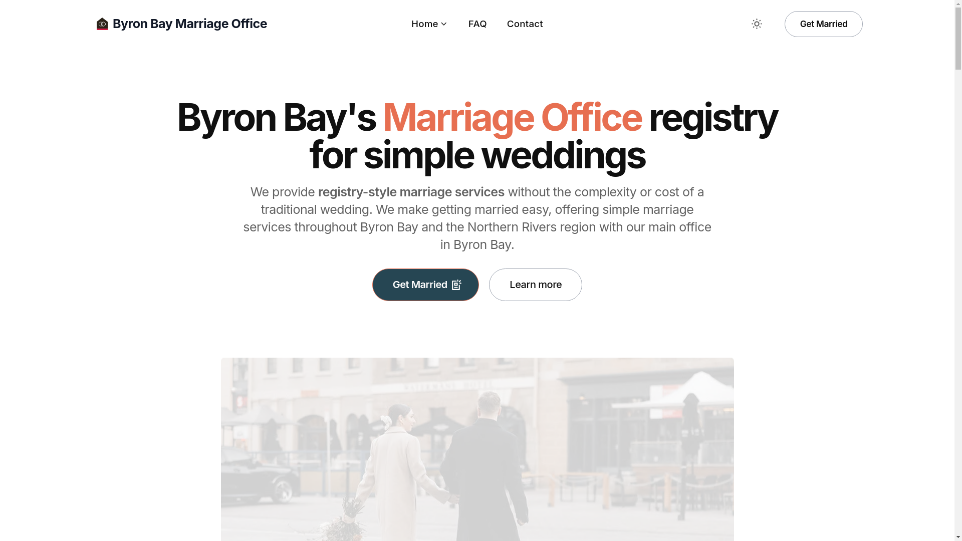 website screenshot of https://byronbaymarriageoffice.pages.dev/