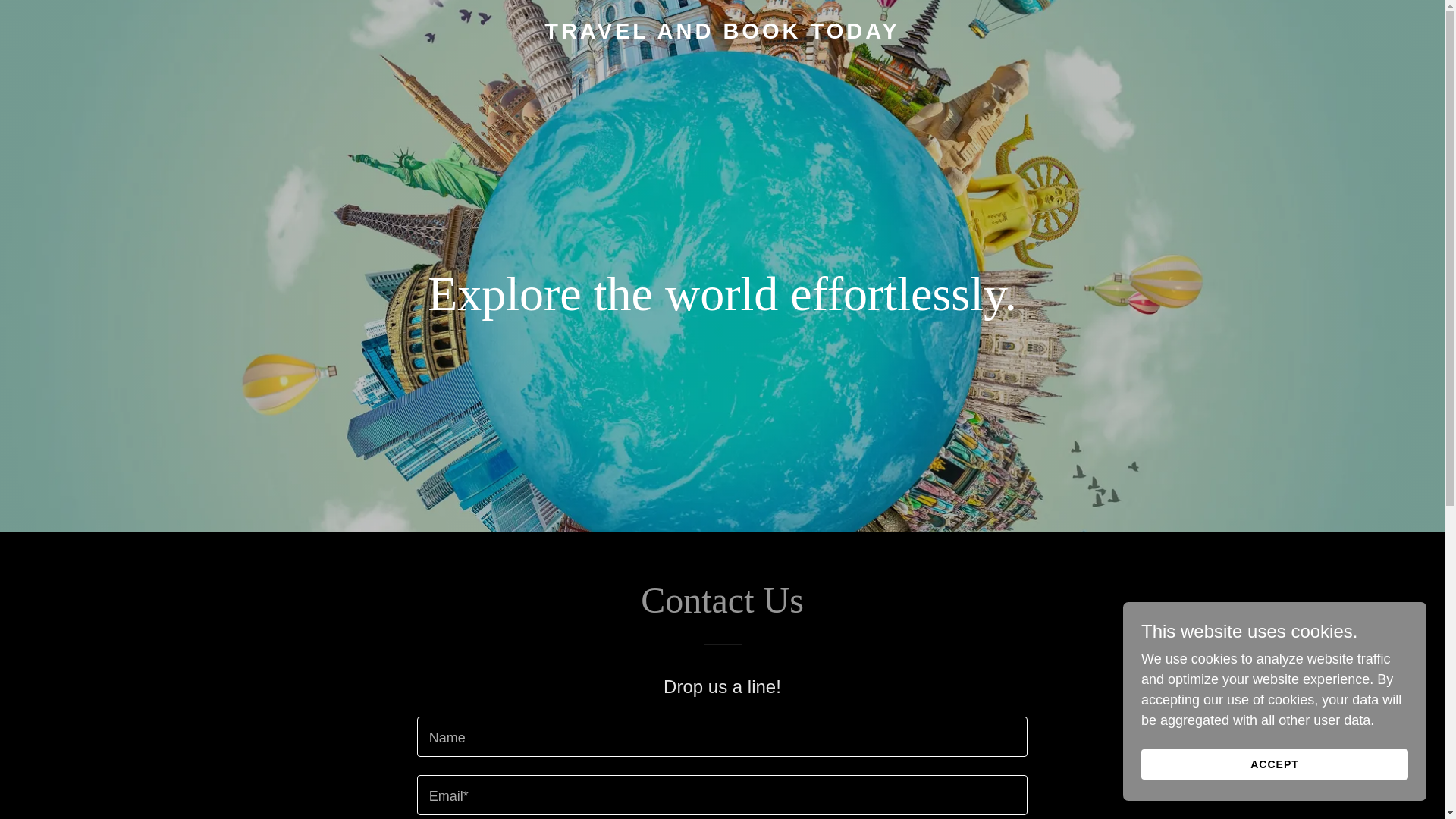 website screenshot of https://travelandbooktoday.com/
