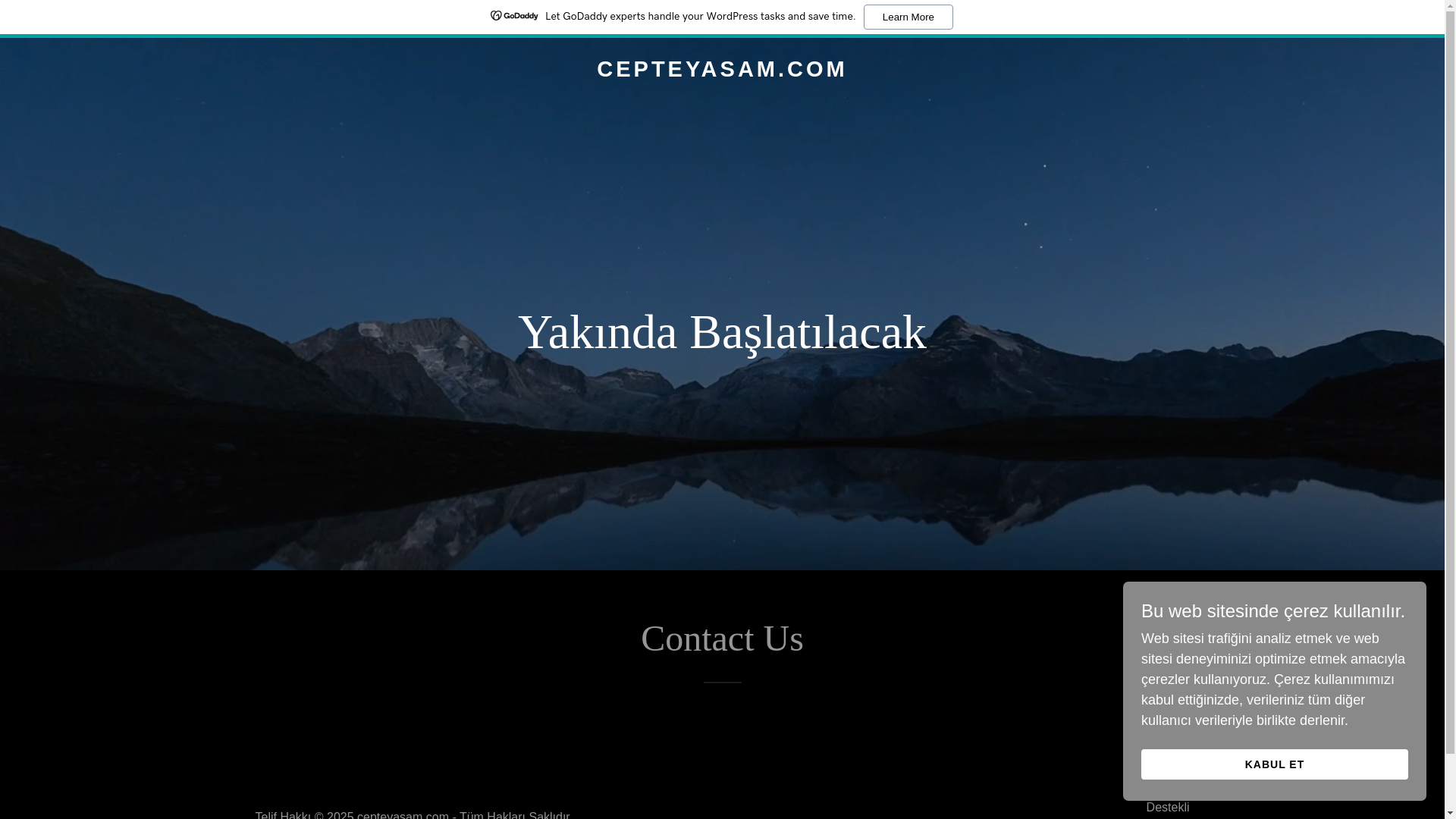 website screenshot of https://cepteyasam.com/