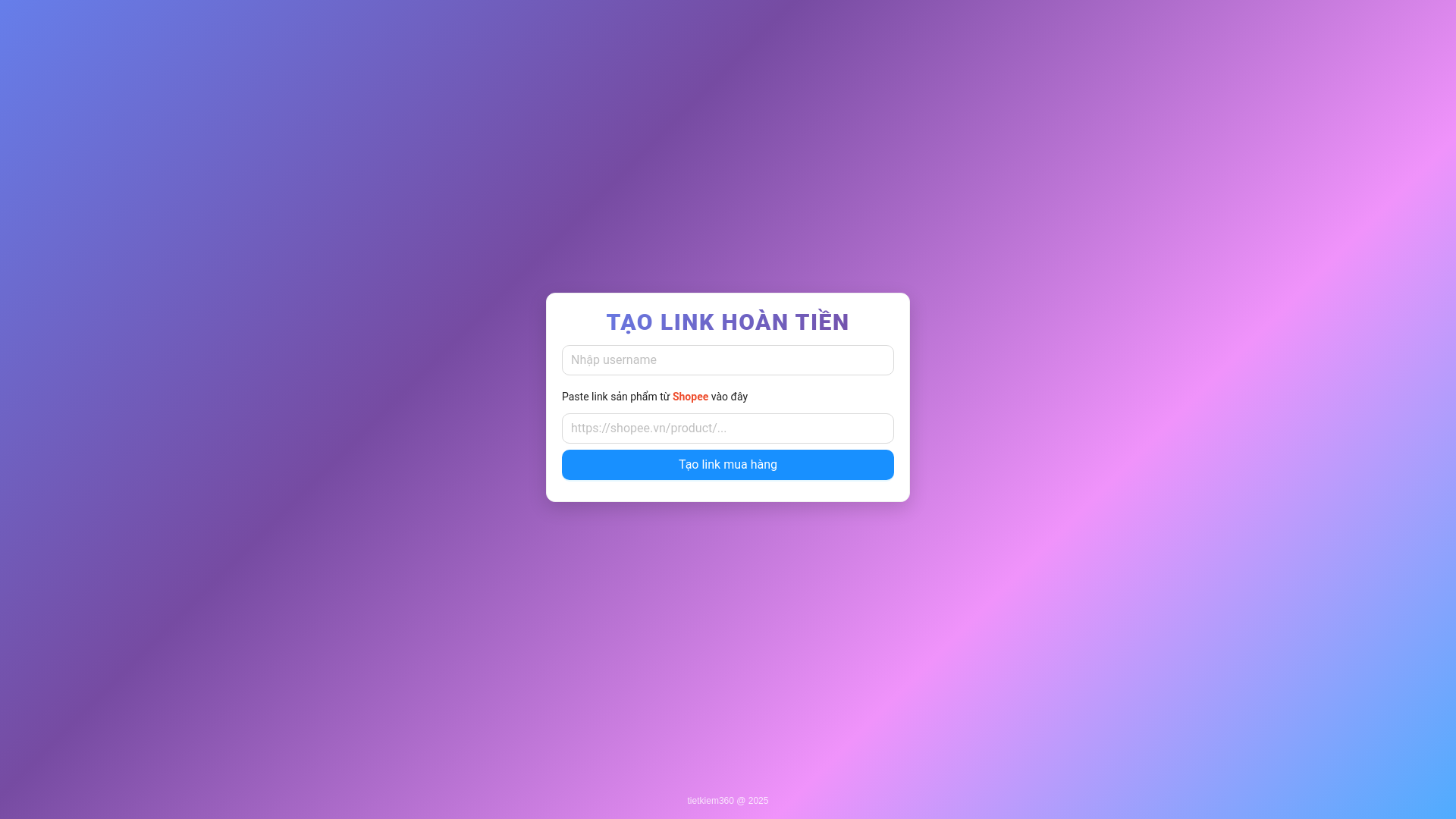 website screenshot of https://tietkiem.pages.dev/
