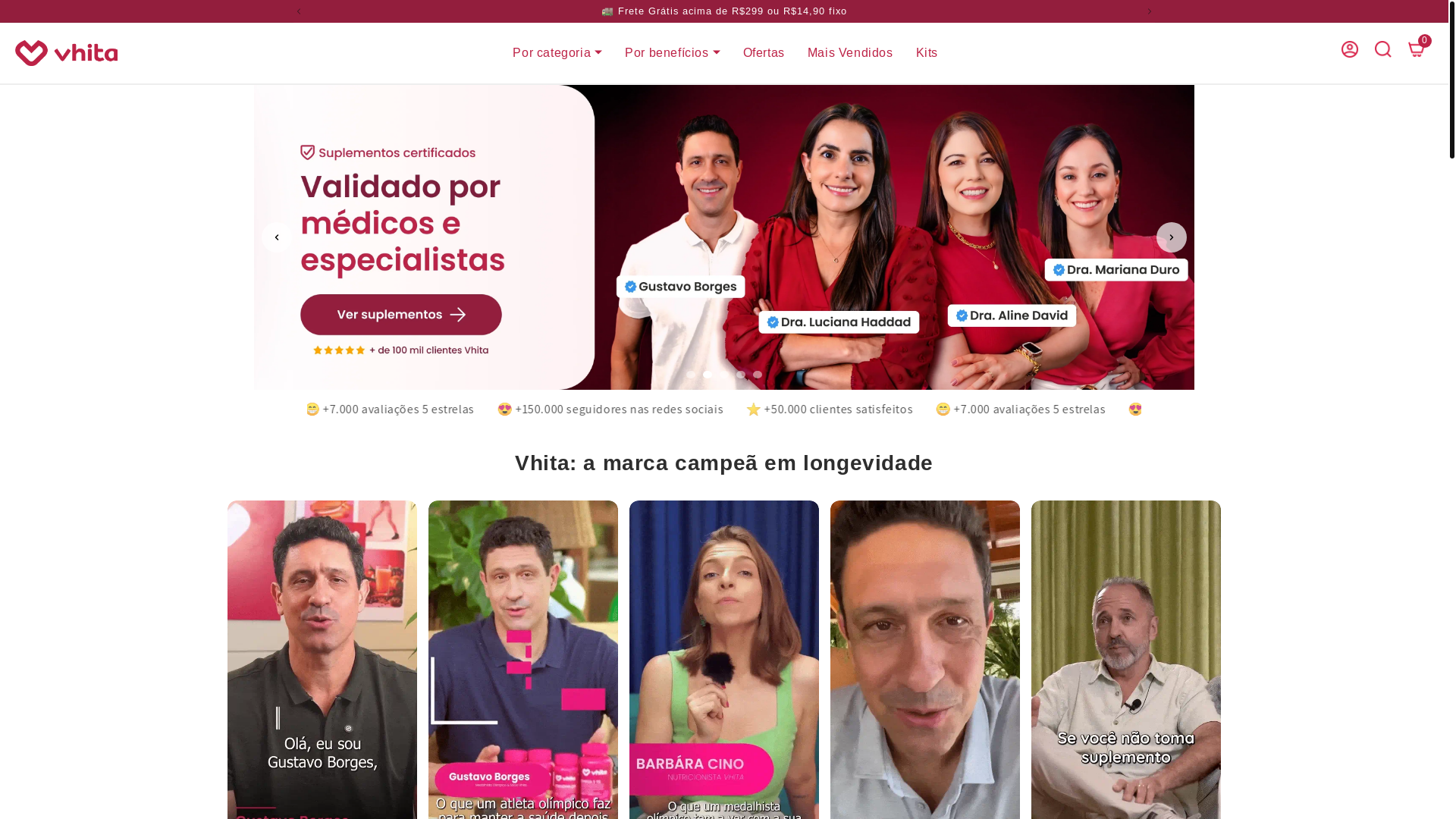 website screenshot of https://vhitasuplementos.com/