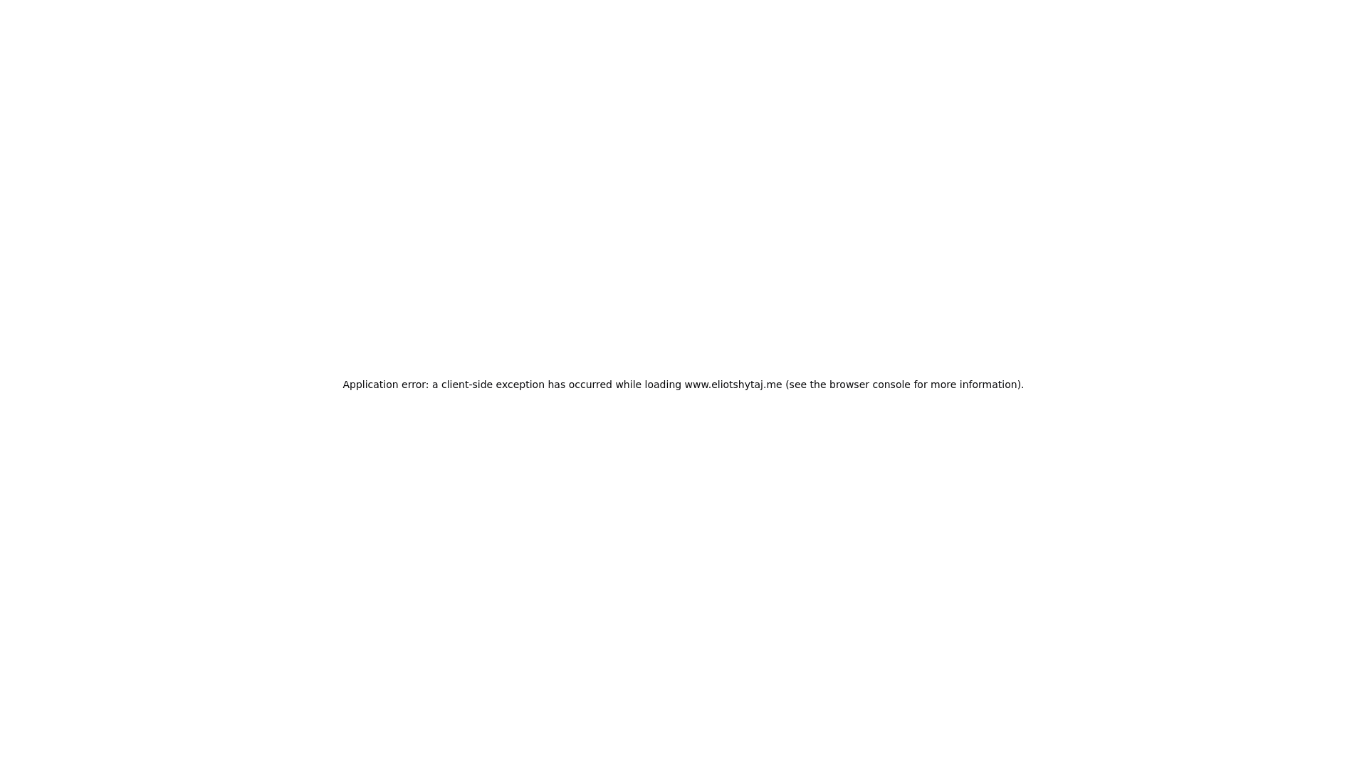 website screenshot of https://eliotshytaj.me/