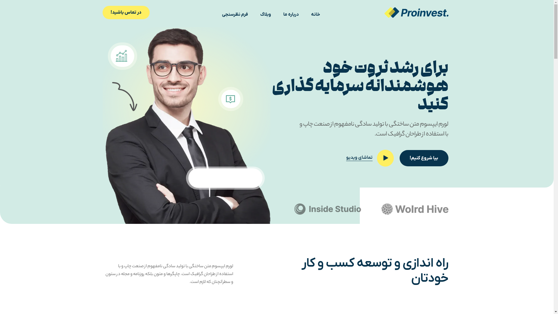 website screenshot of https://ariapayapars.ir/
