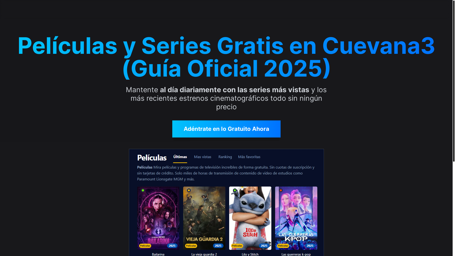 website screenshot of https://cuevana3-ovyj.pages.dev/