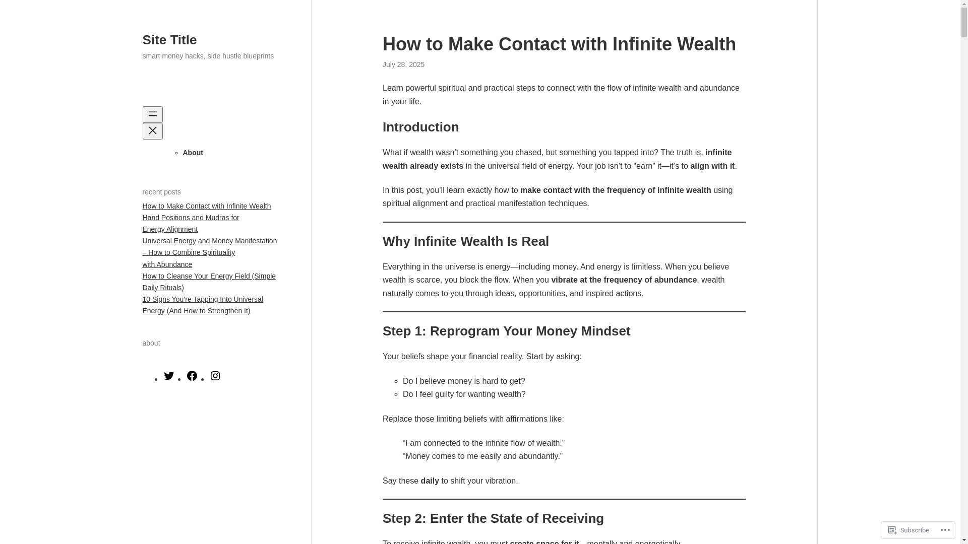 website screenshot of https://mysticmike.blog/
