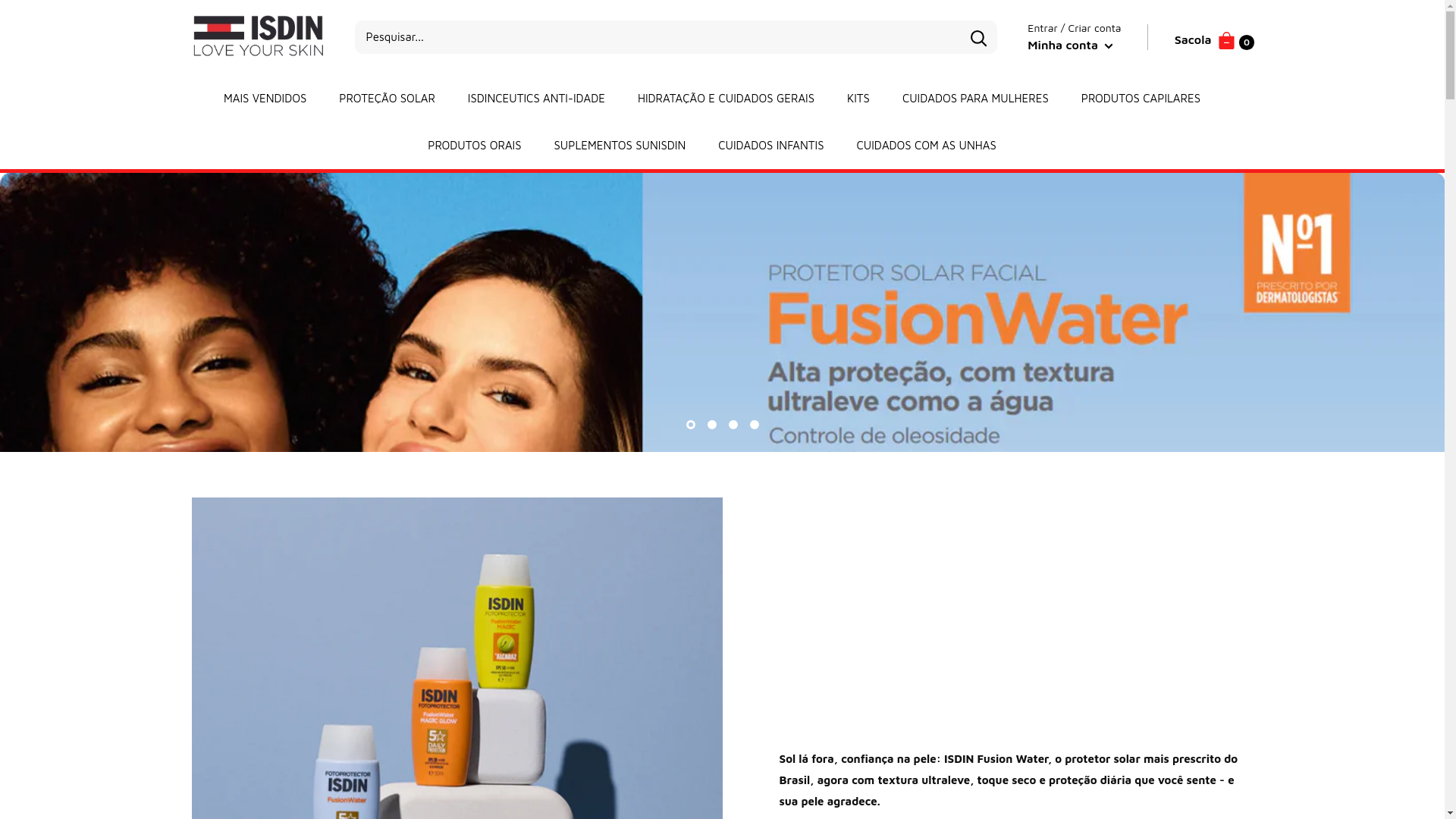 website screenshot of https://isdinskinlove.shop/