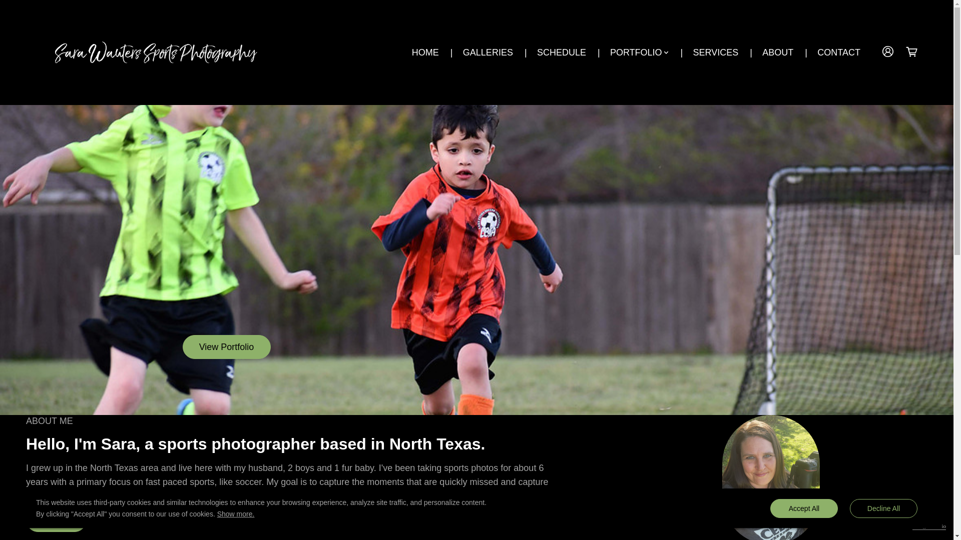 website screenshot of https://swautersphotography.com/
