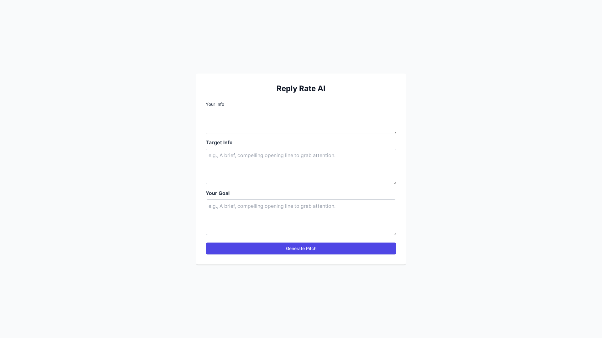 website screenshot of https://replyrateai.com/