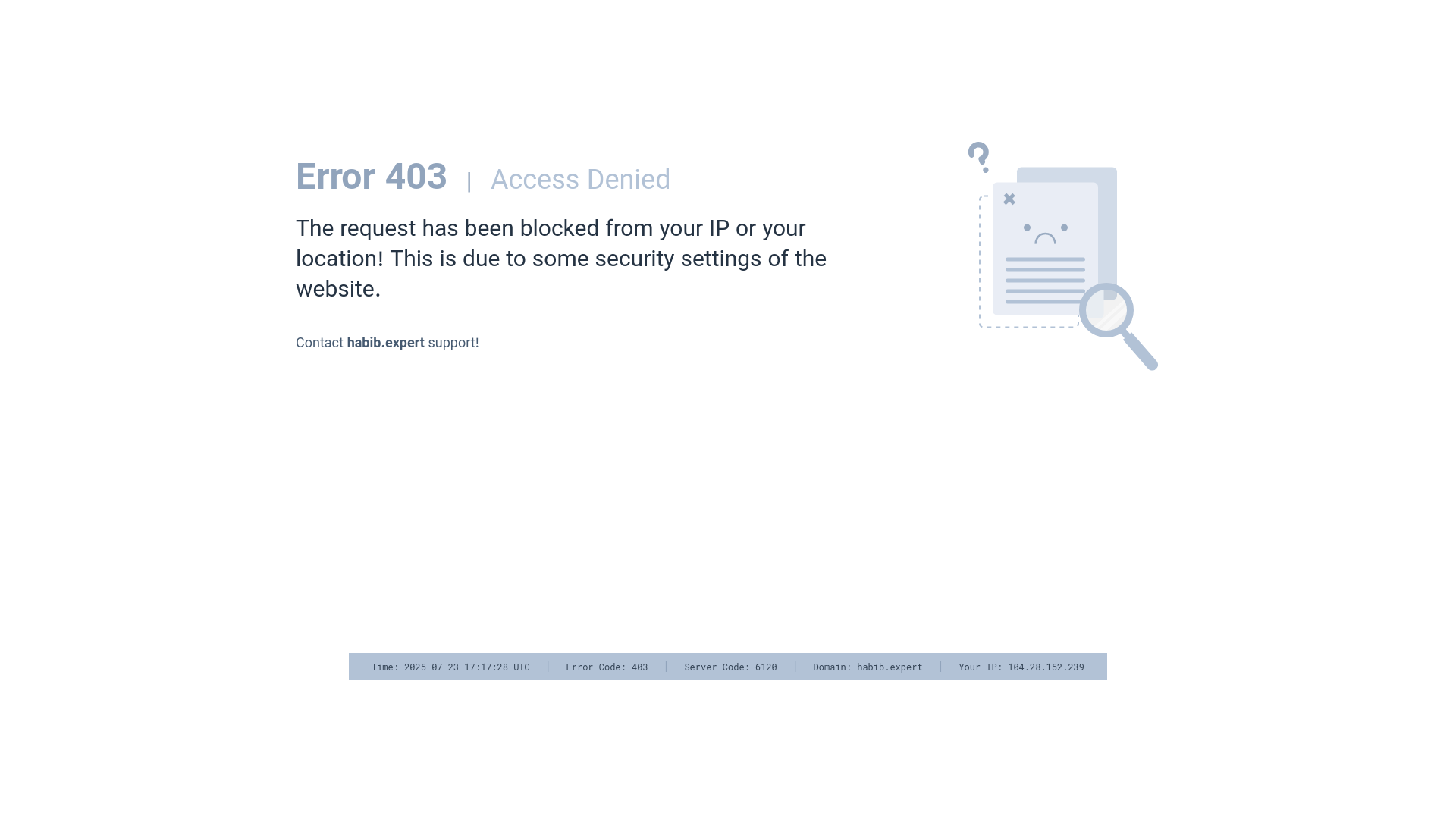website screenshot of https://habib.expert/