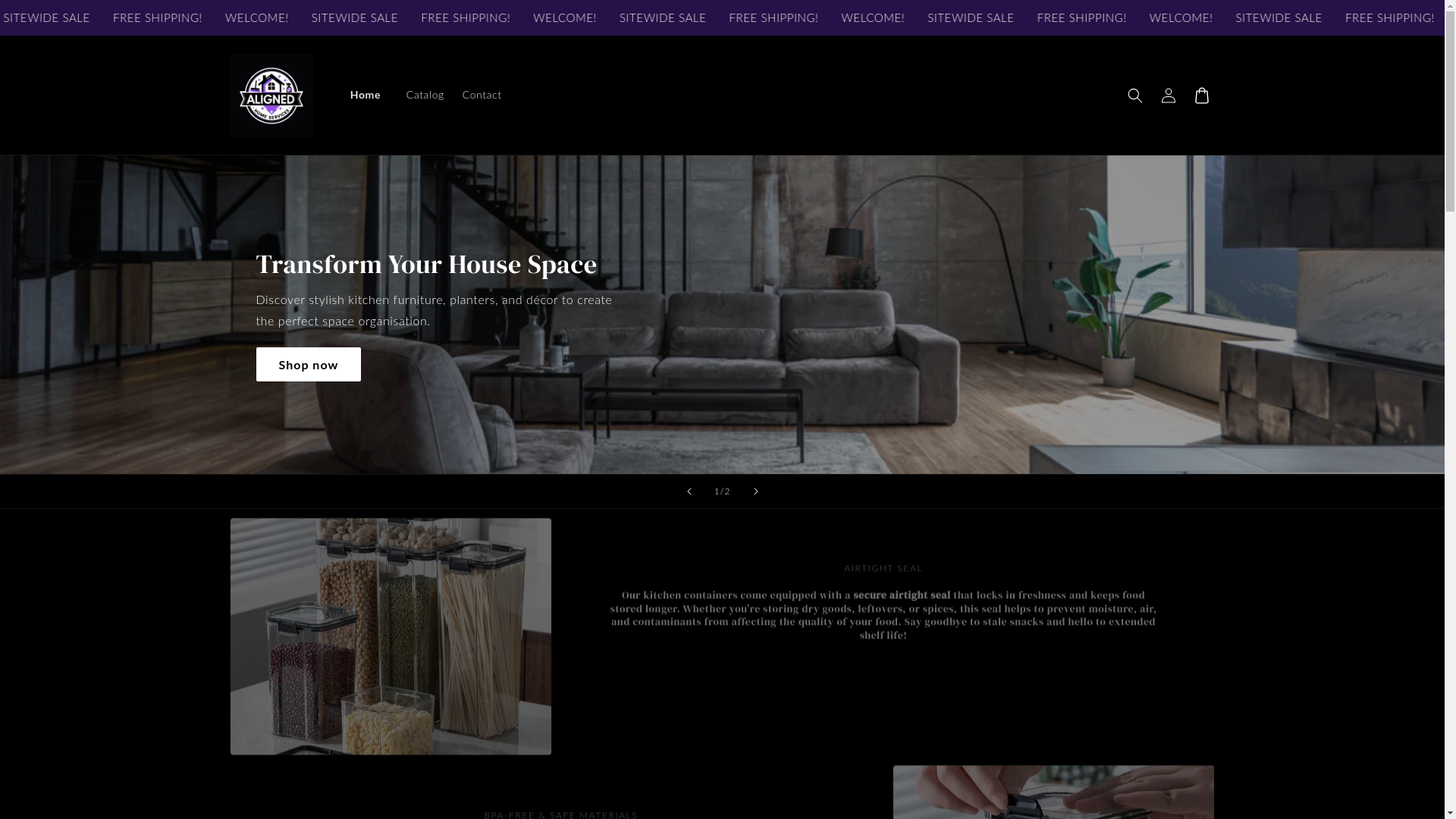 website screenshot of https://alignedhomeservices.com/