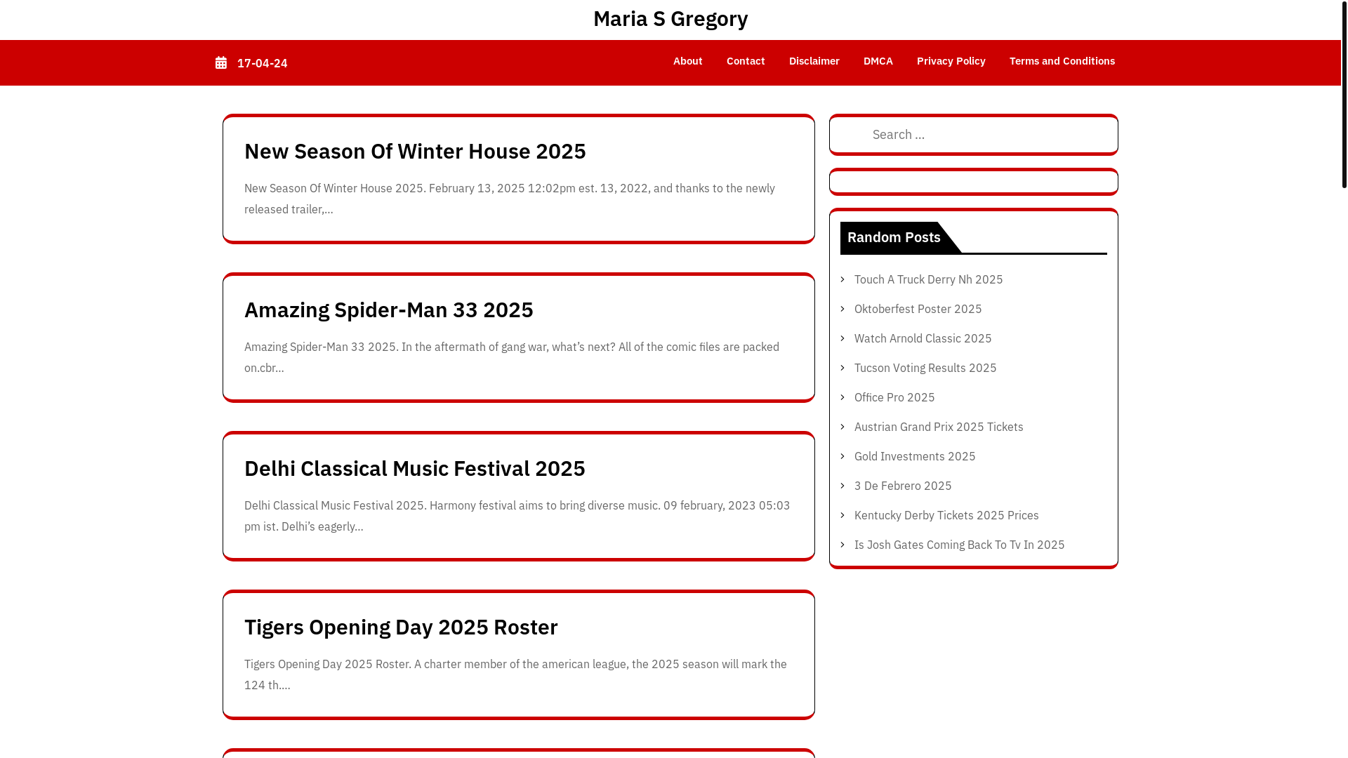 website screenshot of https://mariasgregoryj.pages.dev/