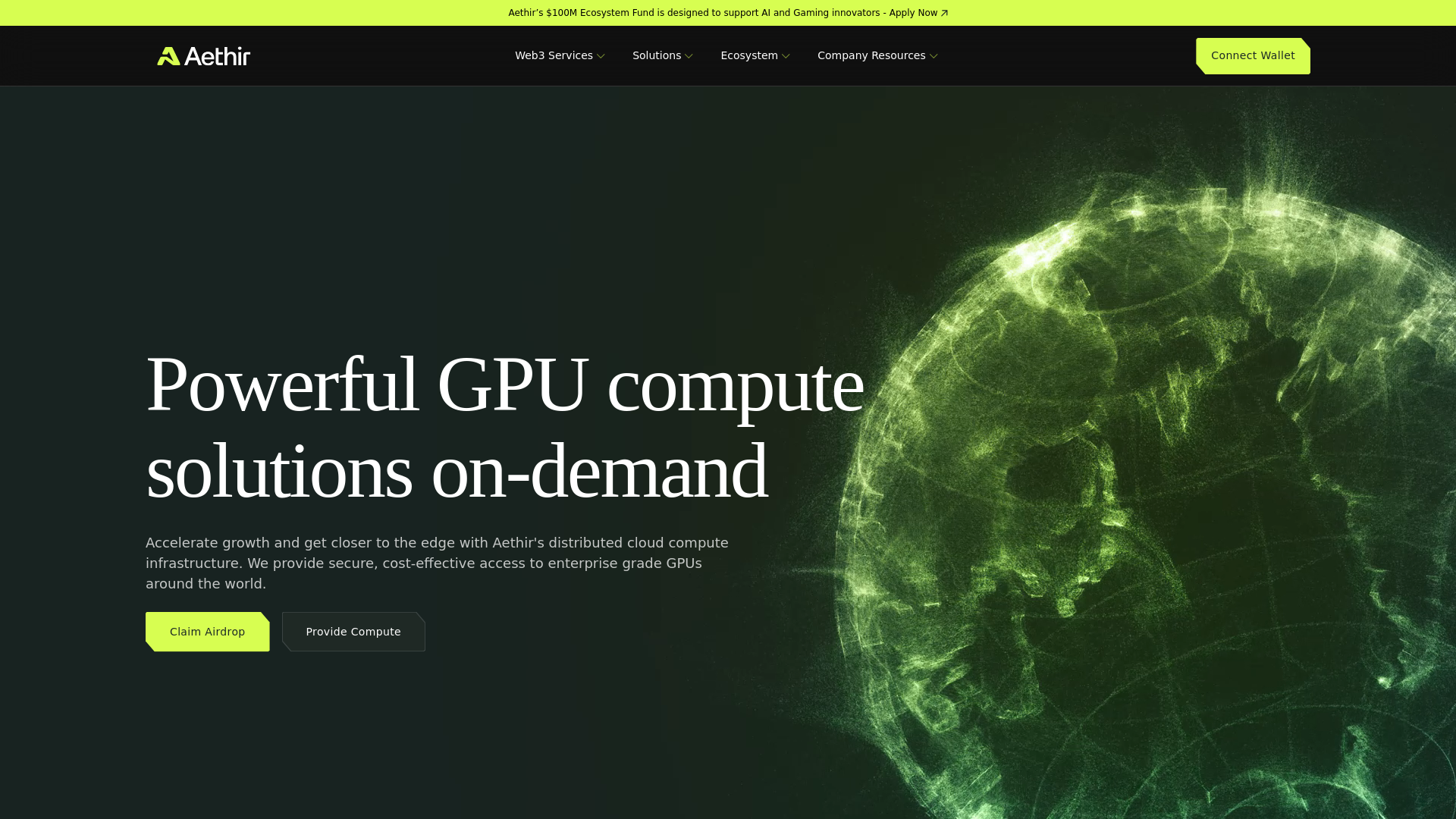 website screenshot of https://aethirpanel.com/