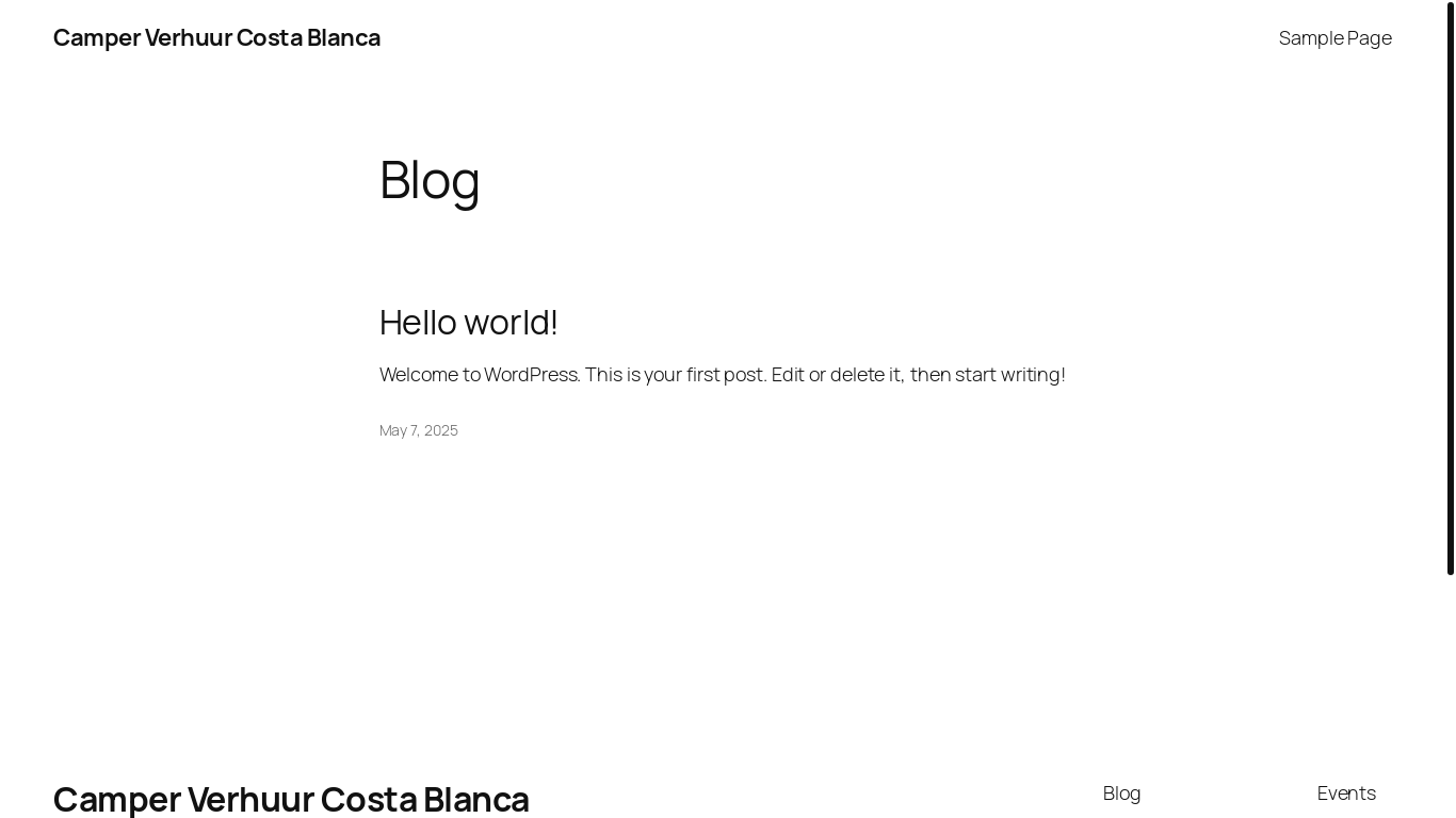 website screenshot of https://camperverhuurcostablanca.com/