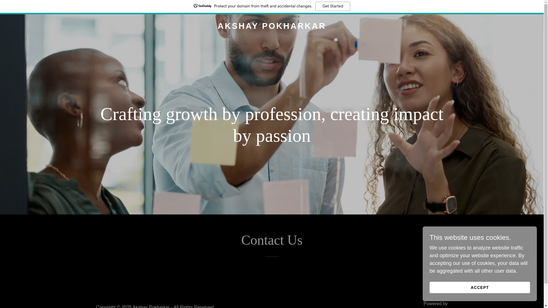 website screenshot of https://akshaypokharkar.com/