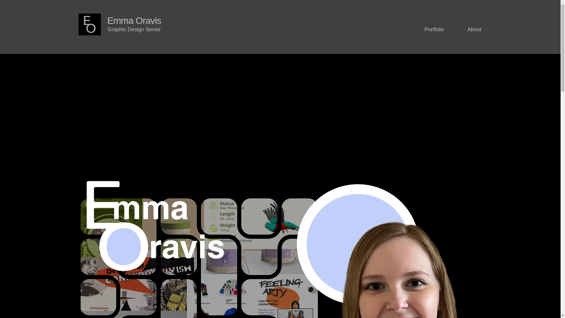 website screenshot of https://emmaoravis.com/