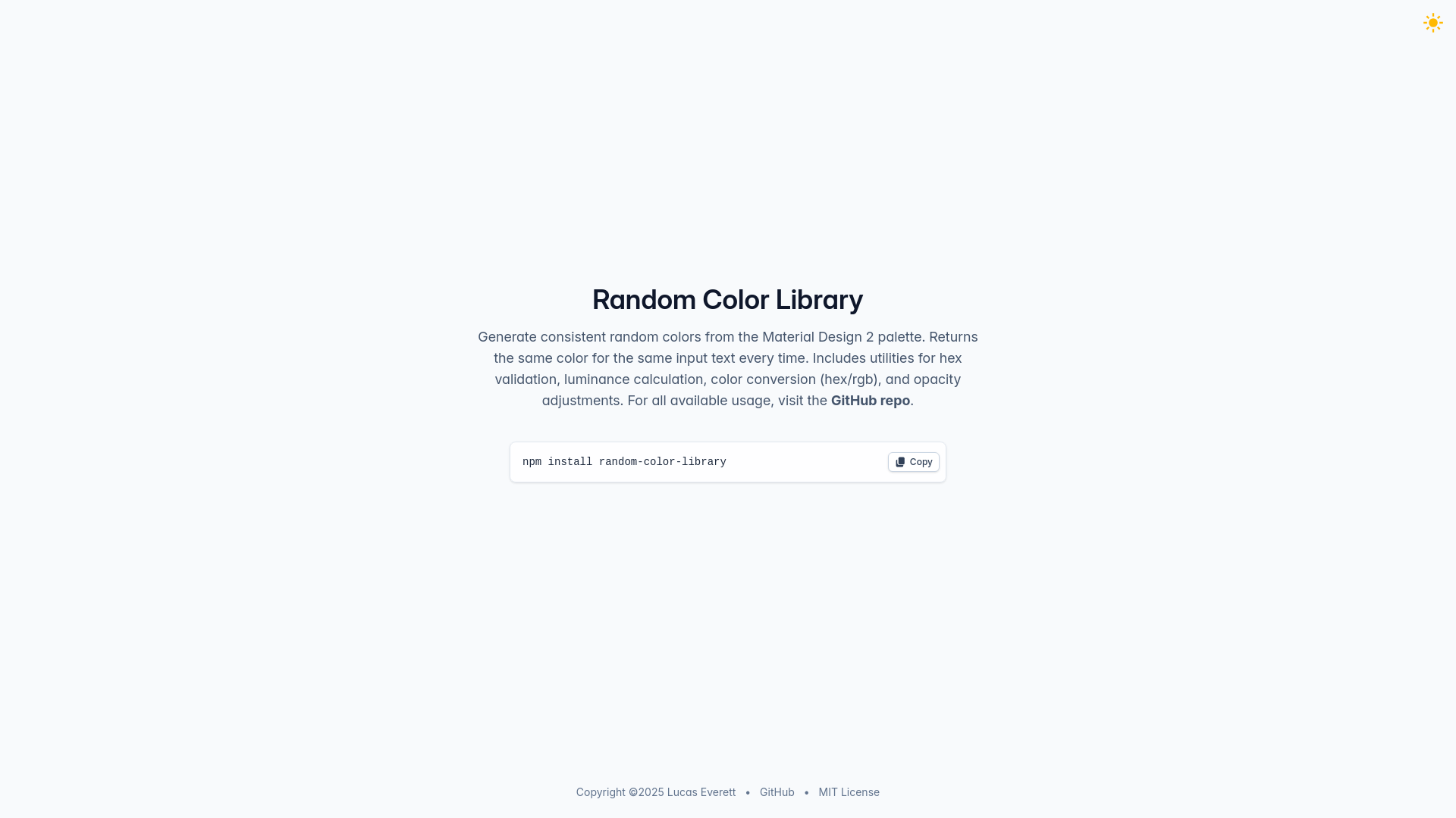 website screenshot of https://randomcolorlibrary-com.pages.dev/
