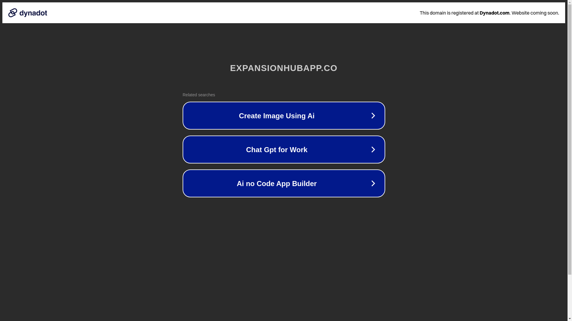 website screenshot of https://expansionhubapp.co/