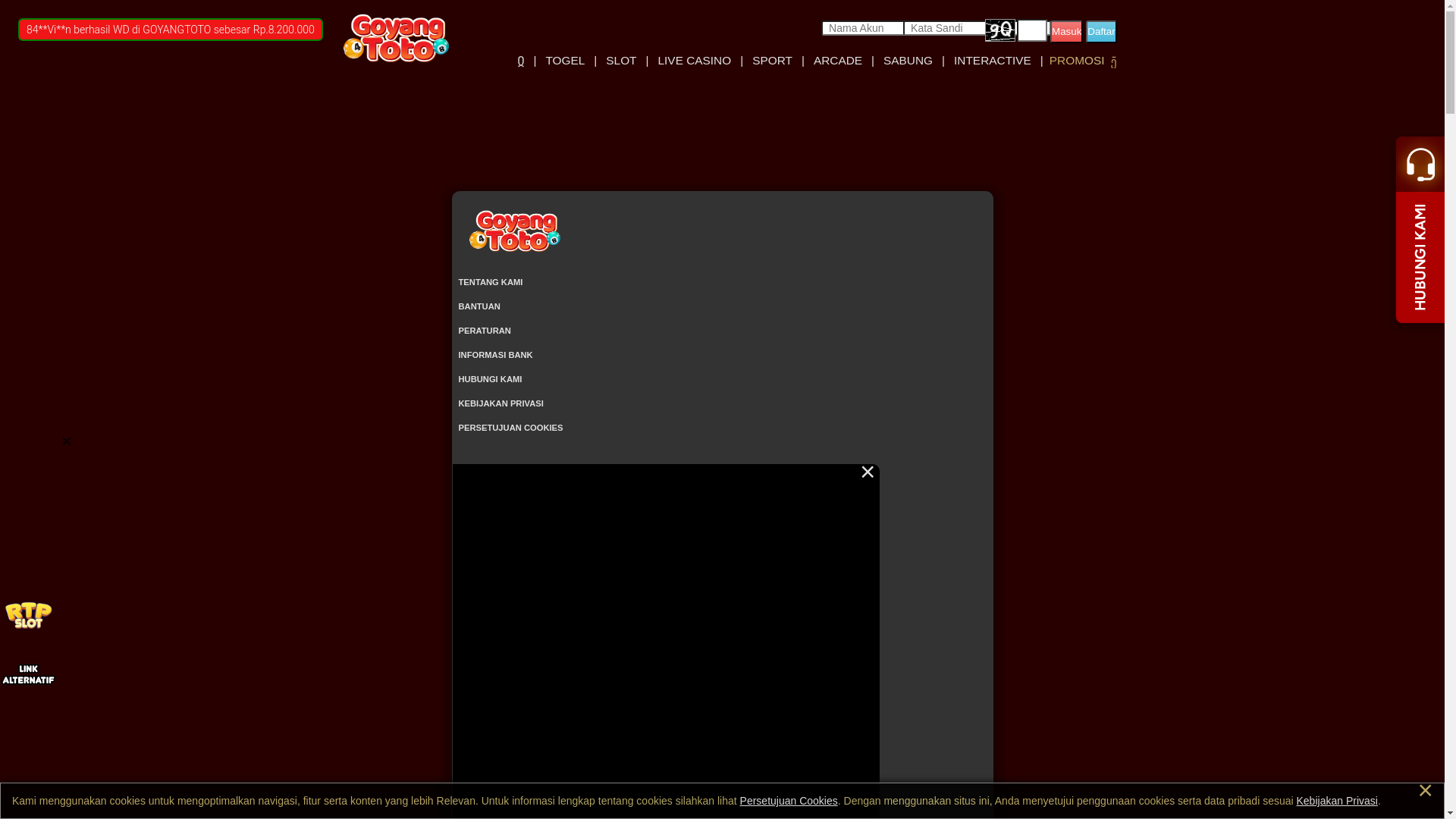 website screenshot of https://goyangtotoyuk.xyz/