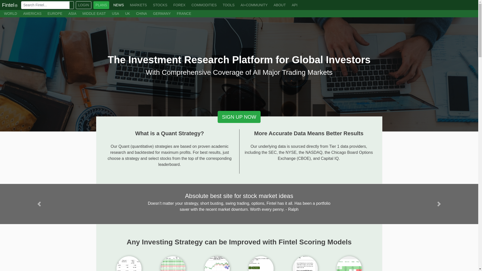 website screenshot of https://fintel.com.tw/
