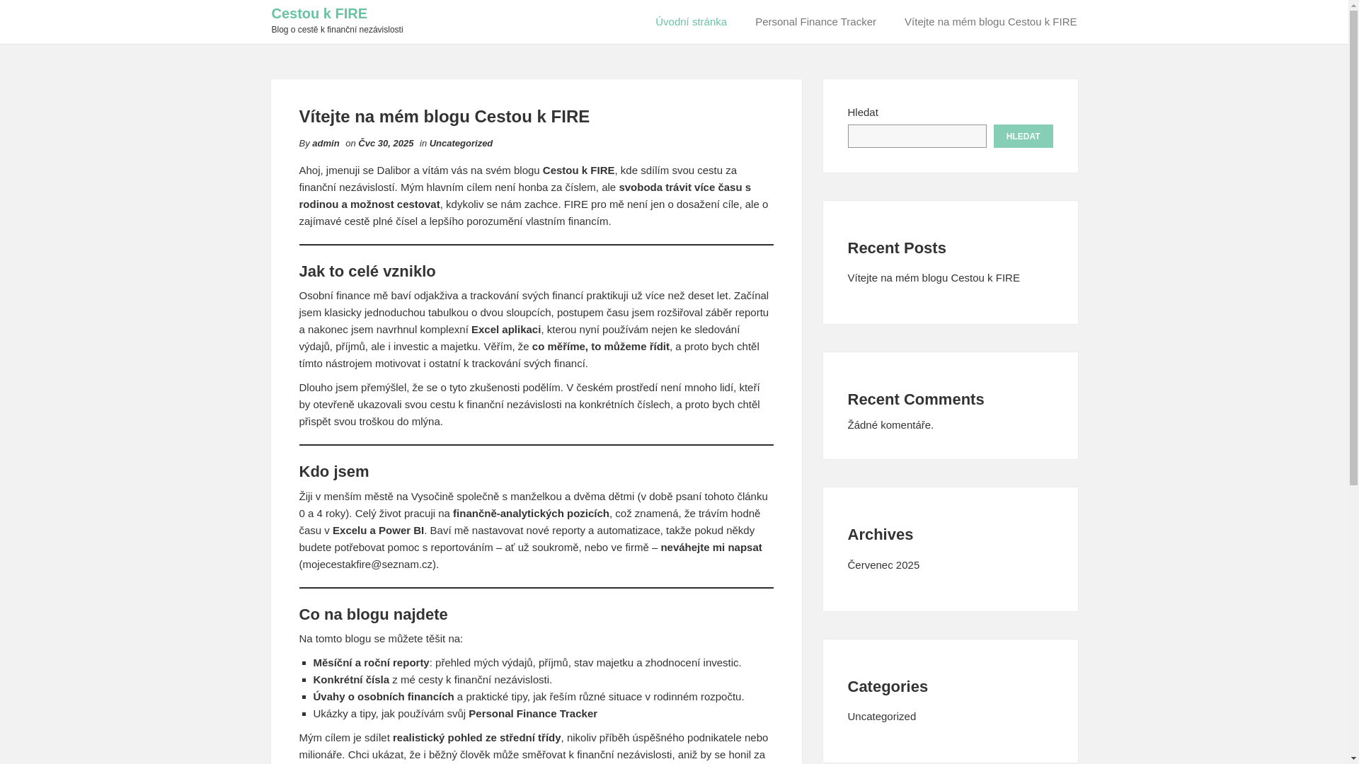 website screenshot of https://cestoukfire.cz/