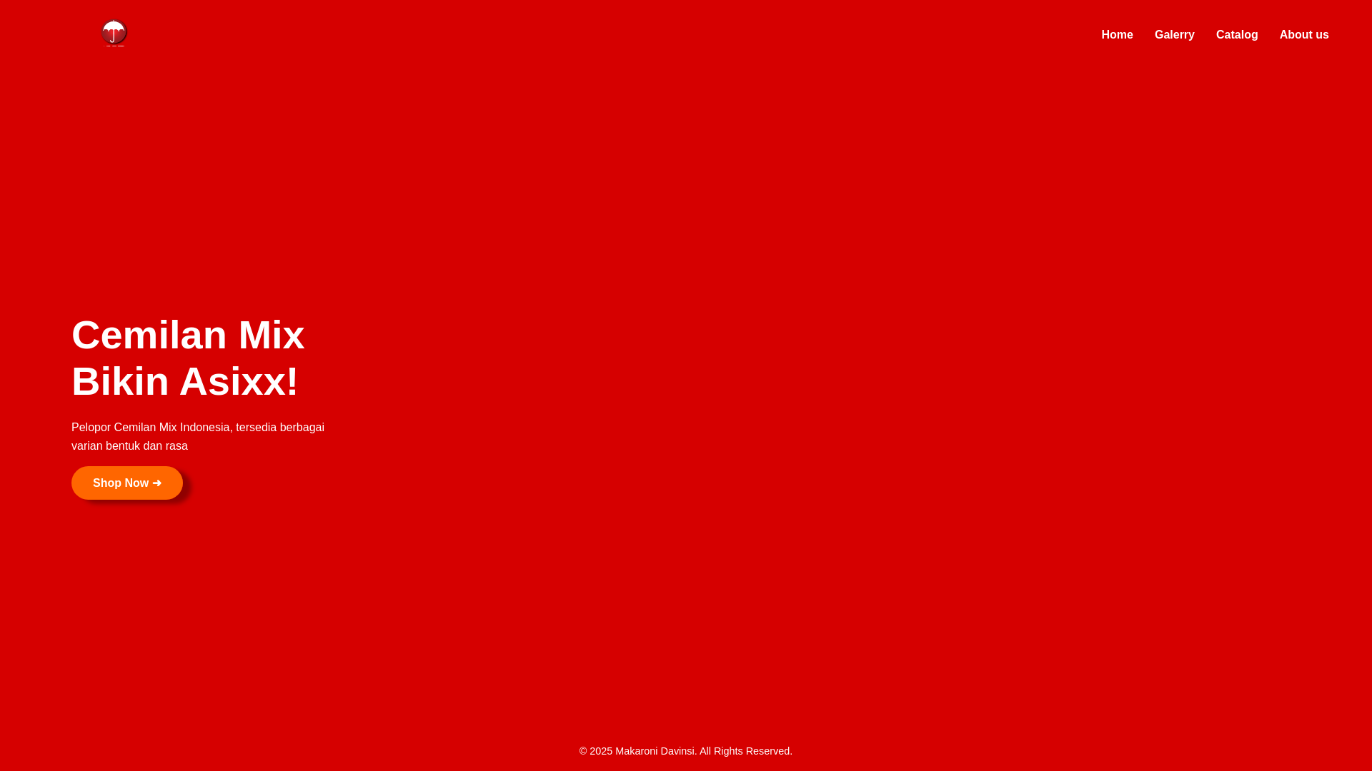 website screenshot of https://makdav.my.id/