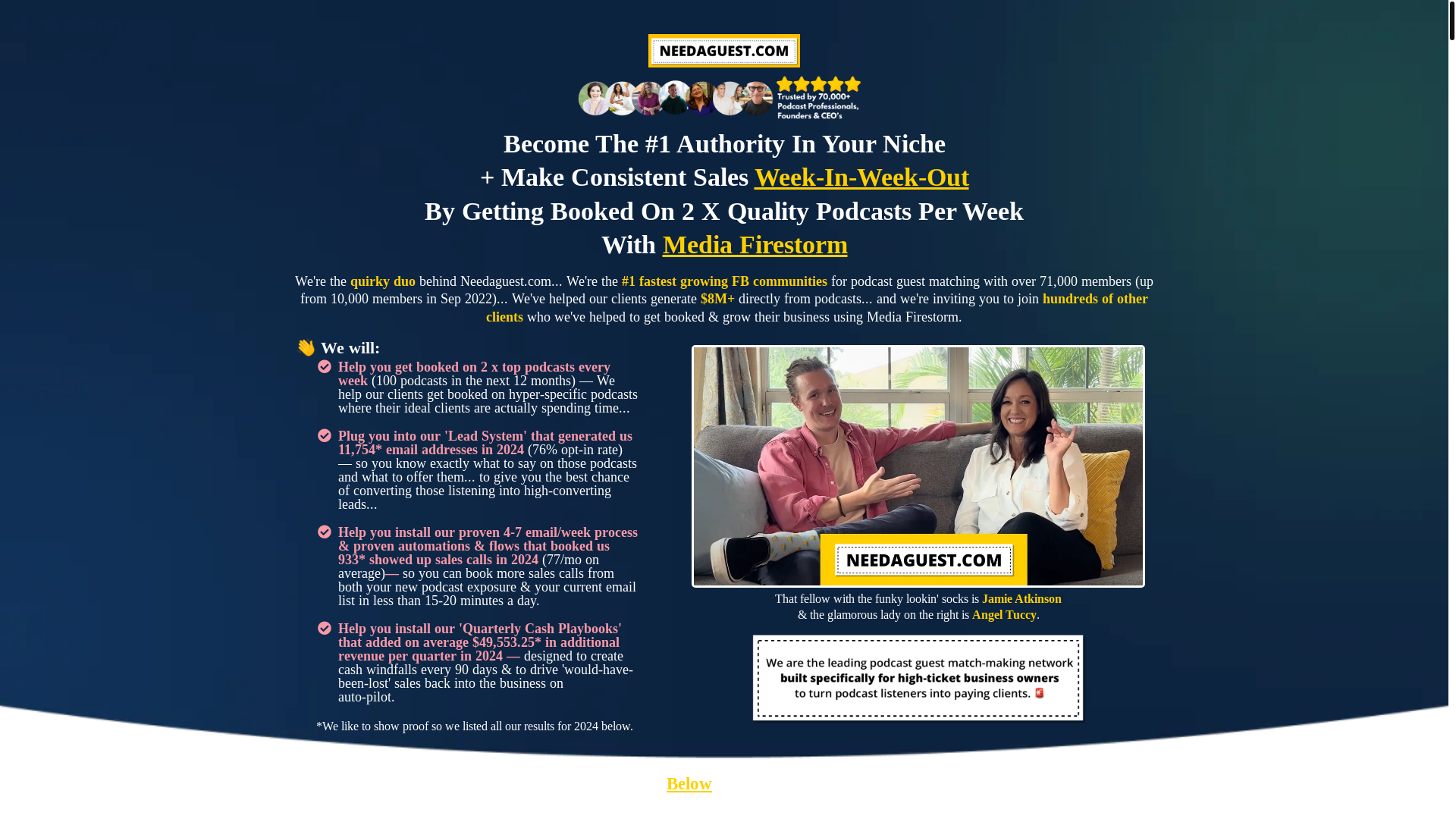 website screenshot of https://techpodcastscaling.info/