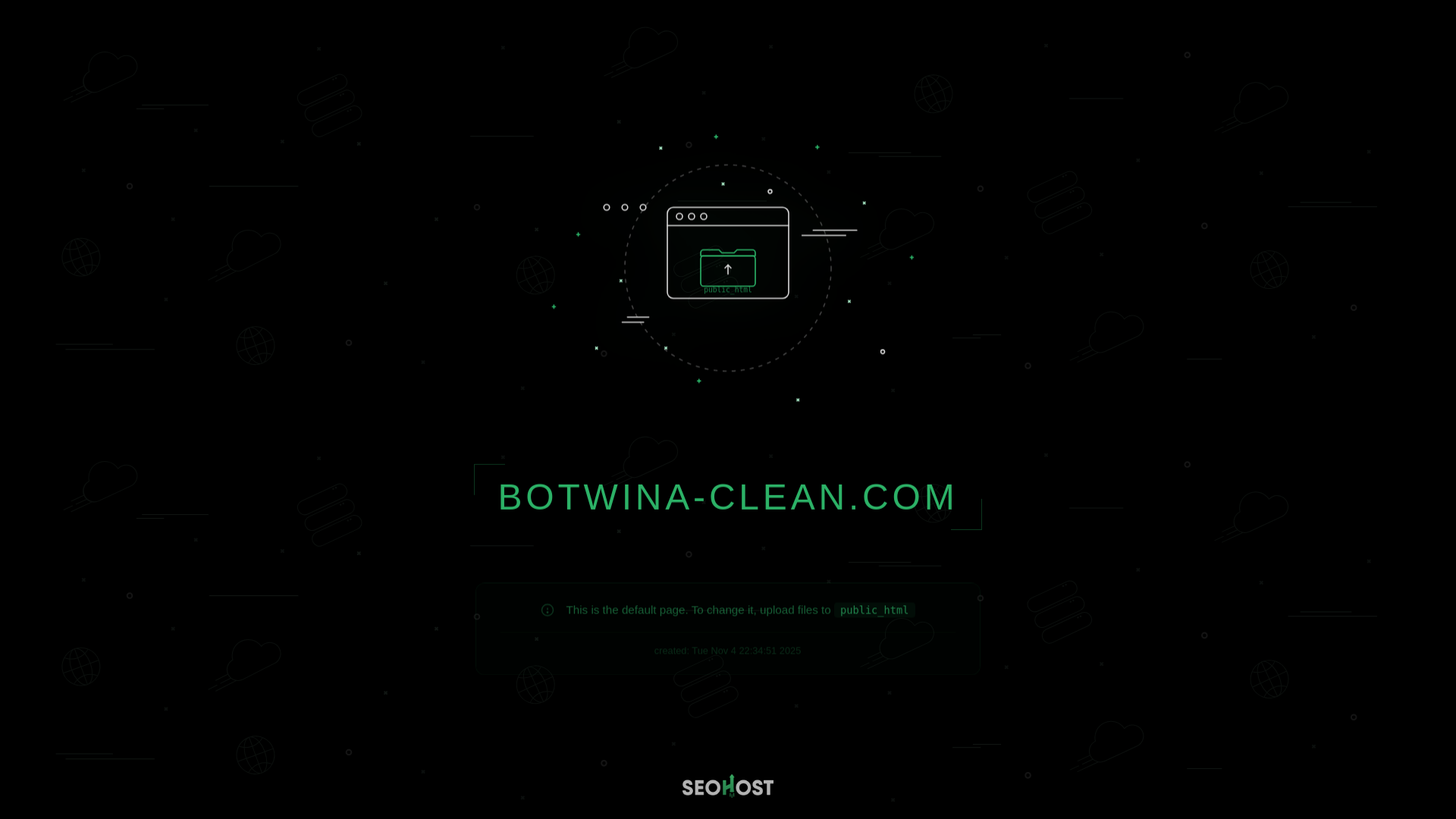 website screenshot of https://botwina-clean.com/
