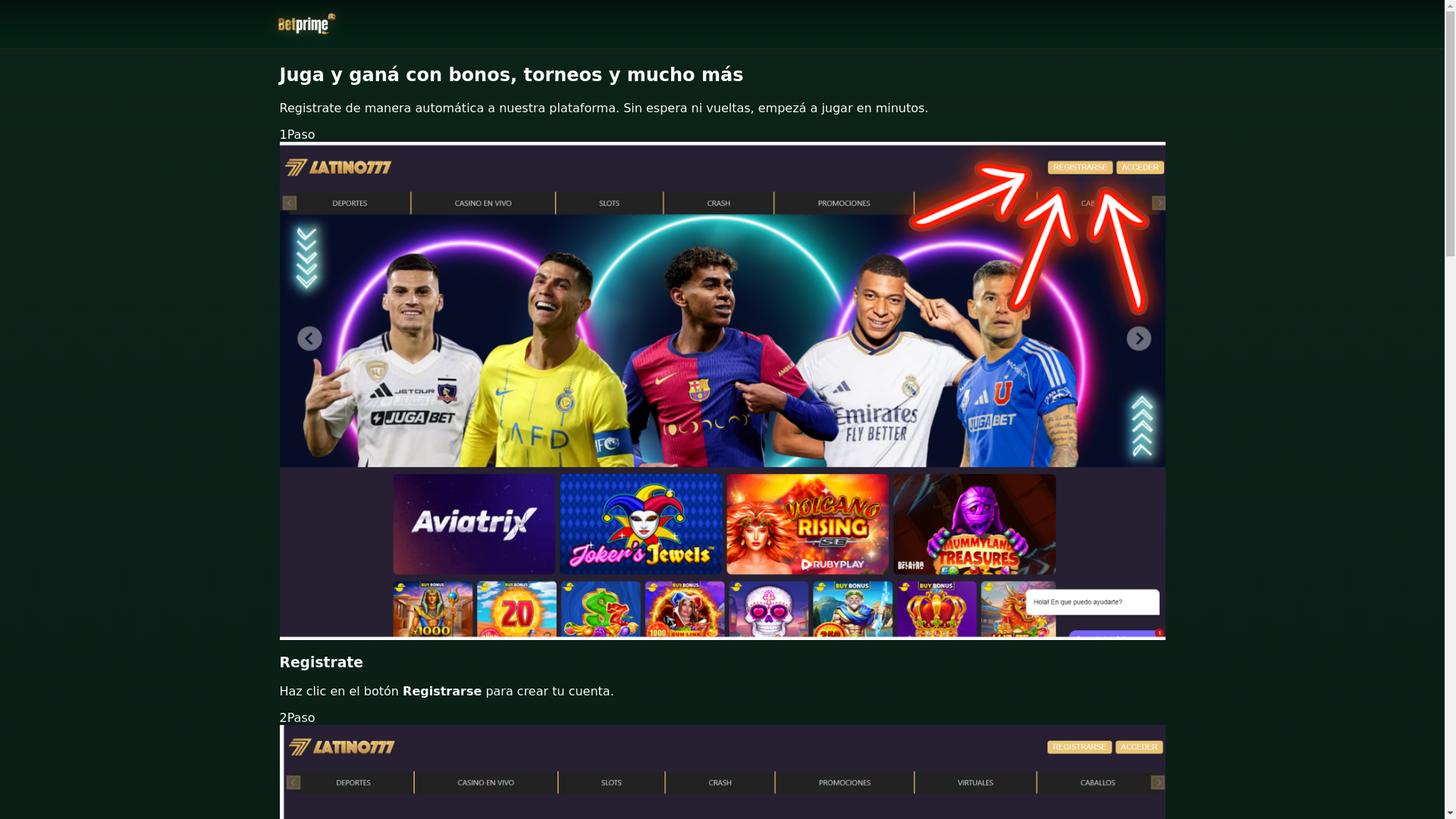 website screenshot of https://latino777.online/