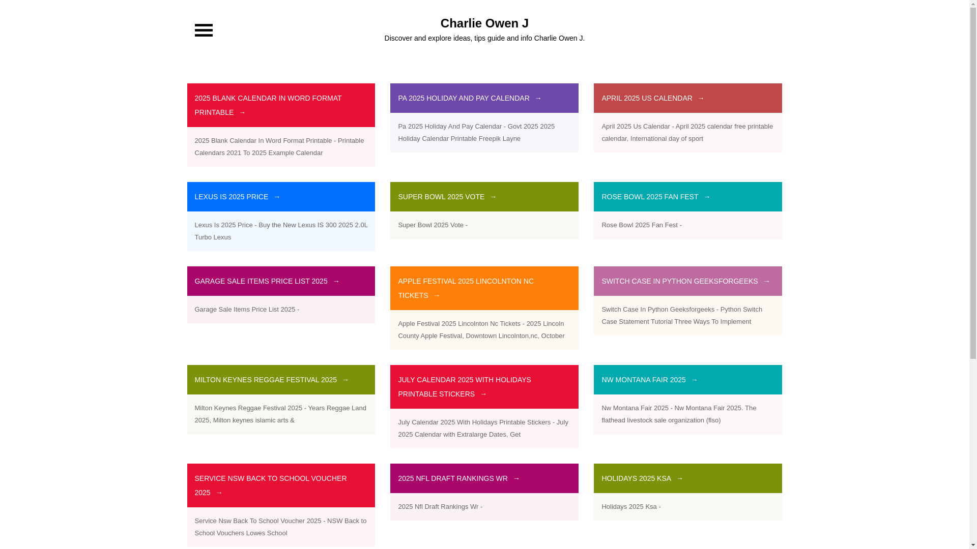 website screenshot of https://charlieowenj.pages.dev/