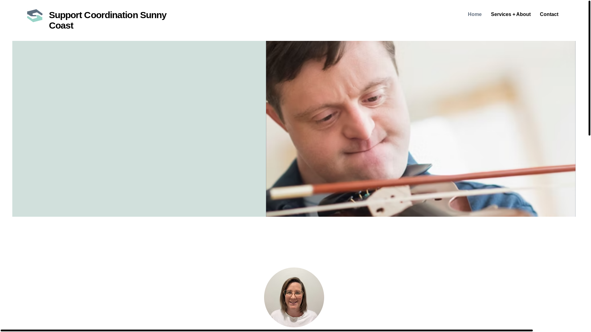 website screenshot of https://supportcoordinationsunnycoast.com.au/