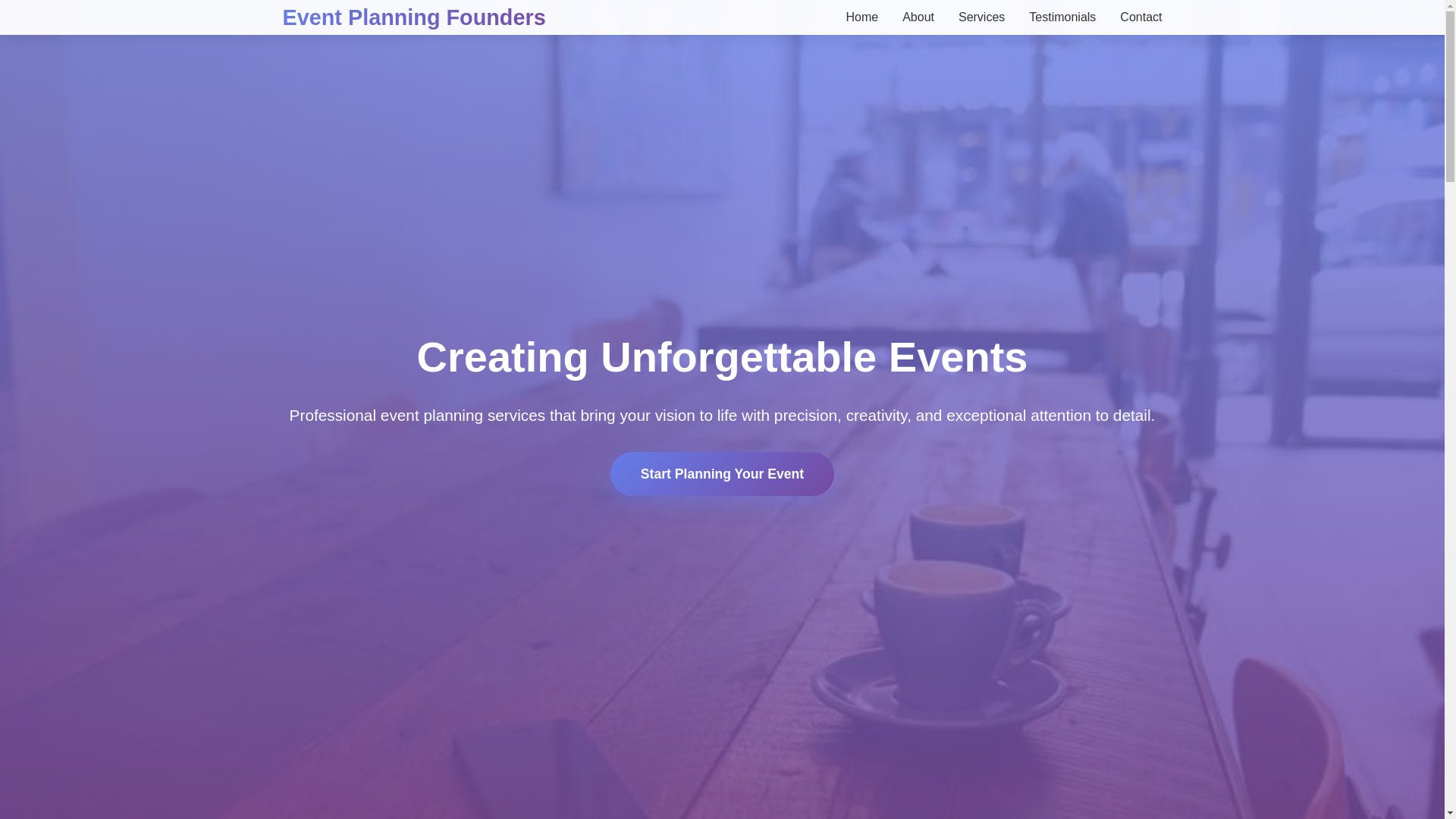 website screenshot of https://eventplanningfounders.click/