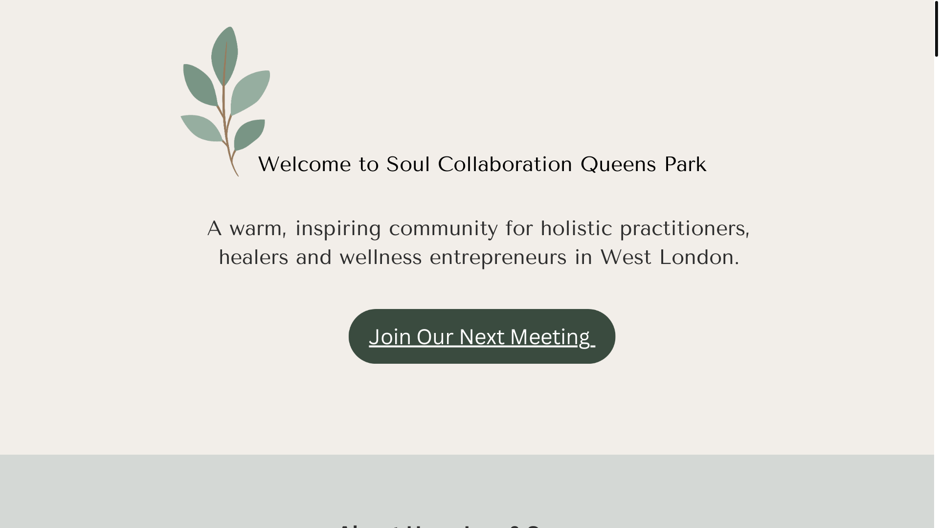 website screenshot of https://soul-collaboration-queens-park.com/