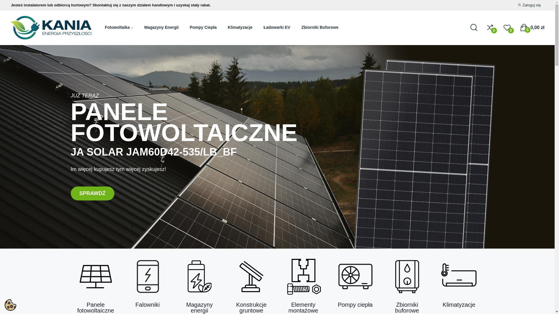 website screenshot of https://kania-energia.pl/