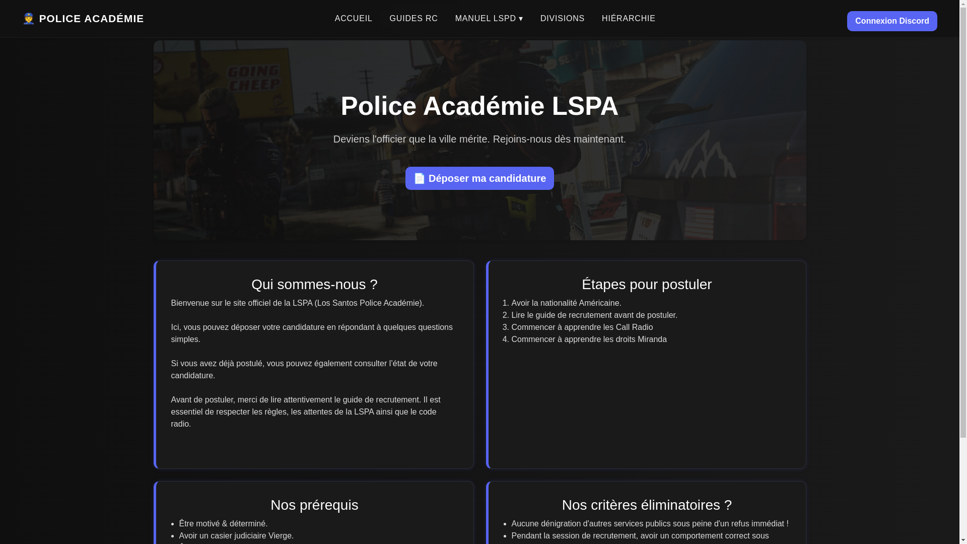 website screenshot of https://dashboard-pa.fr/
